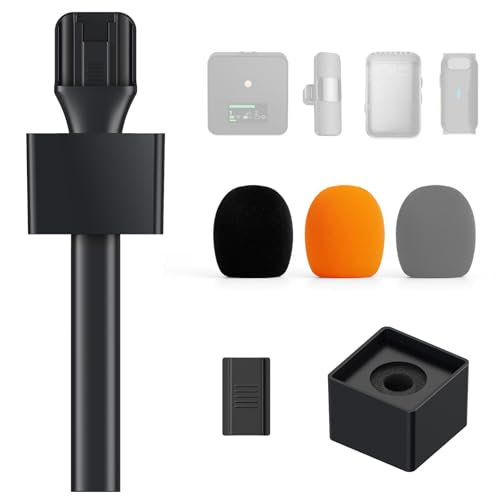Detalle de TONOR WLAN Handheld Adapter für DJI Mic, Rode Wireless GO 1/2 und mehr – kompakter Handmikrofon-Adapter