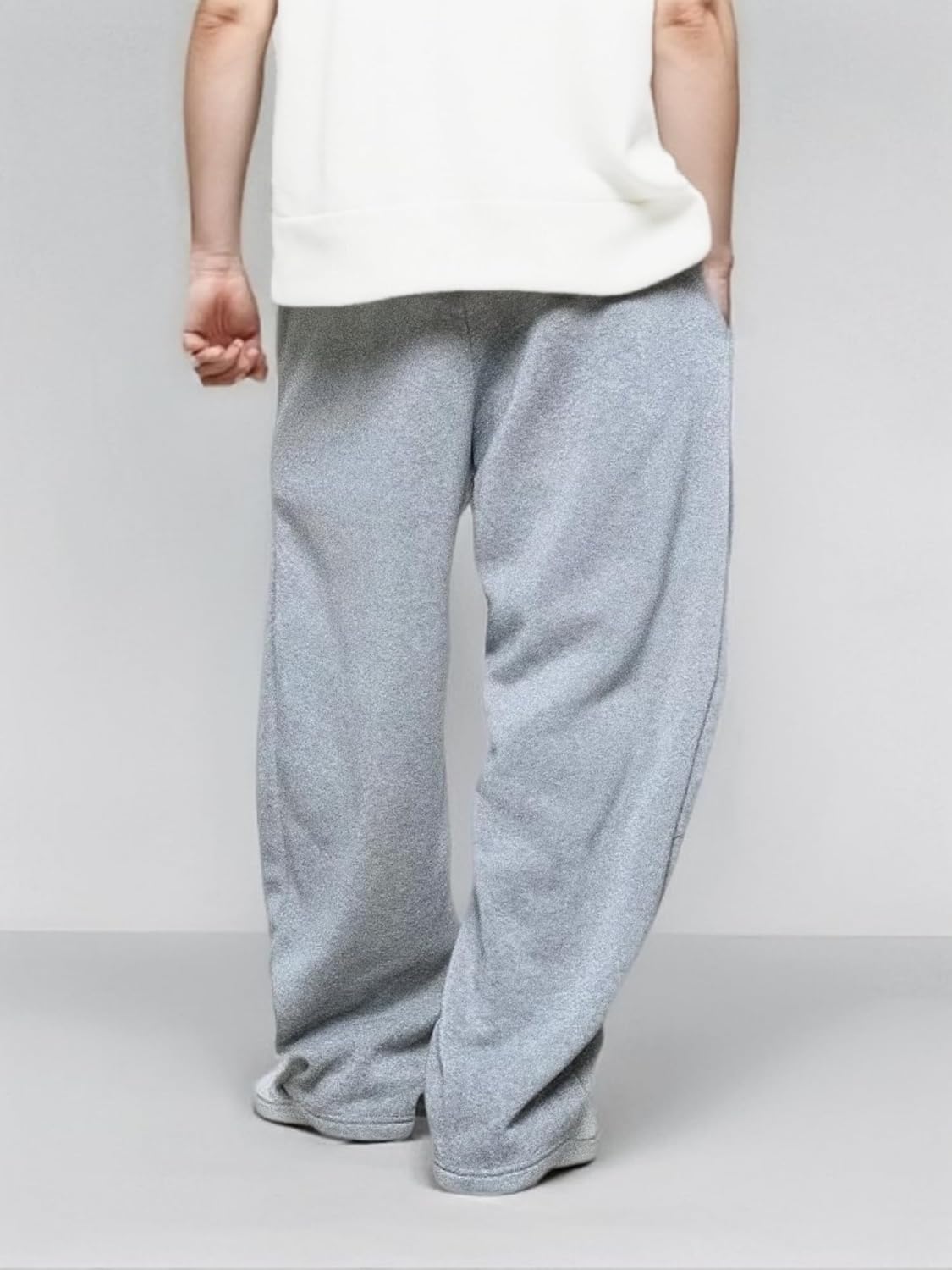 Thumbnail 2 de LuminBlaze Men’s Baggy Sweatpants with Elastic Drawstring Waist – Breathable Wide-Leg Cotton Joggers