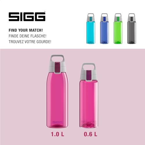 Detalle de Sigg Total Color Berry Trinkflasche 0,6 L – aus Tritan, auslaufsicher und schadstofffrei