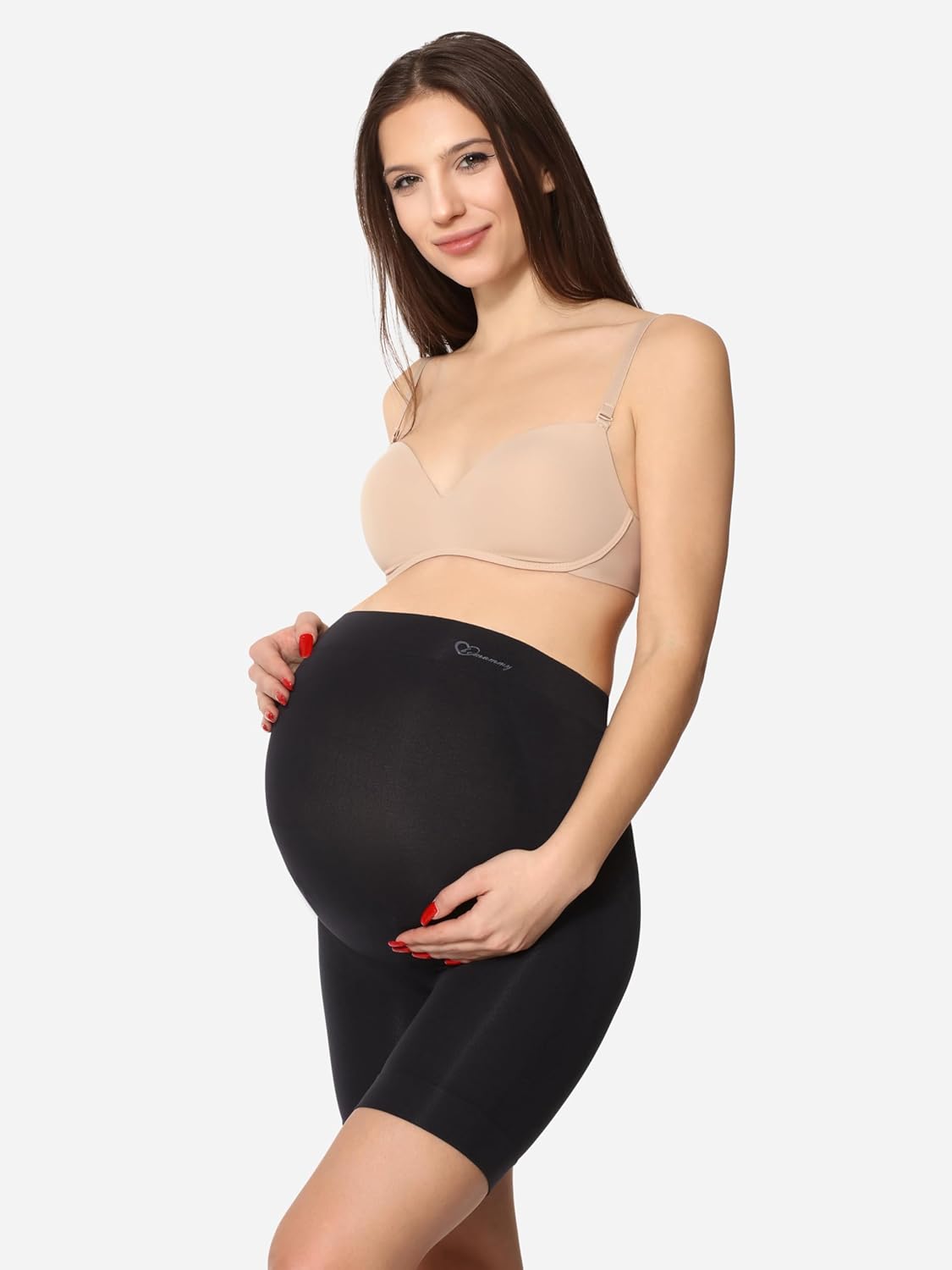 Thumbnail 5 de Be Mammy Pantaloni premaman corti 06/15 con aloe e jojoba, cintura alta