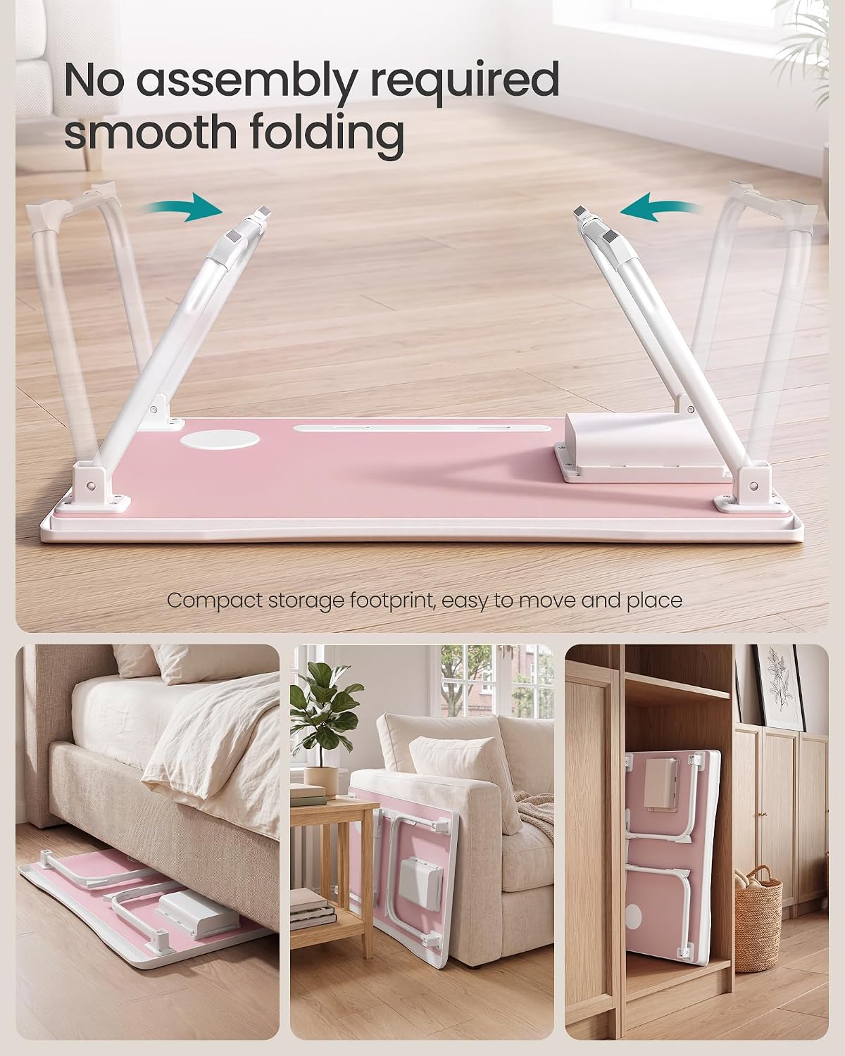 Thumbnail 4 de SONGMICS ULLD120S101 Foldable Lap Desk with Cup Holder and Tablet Slot