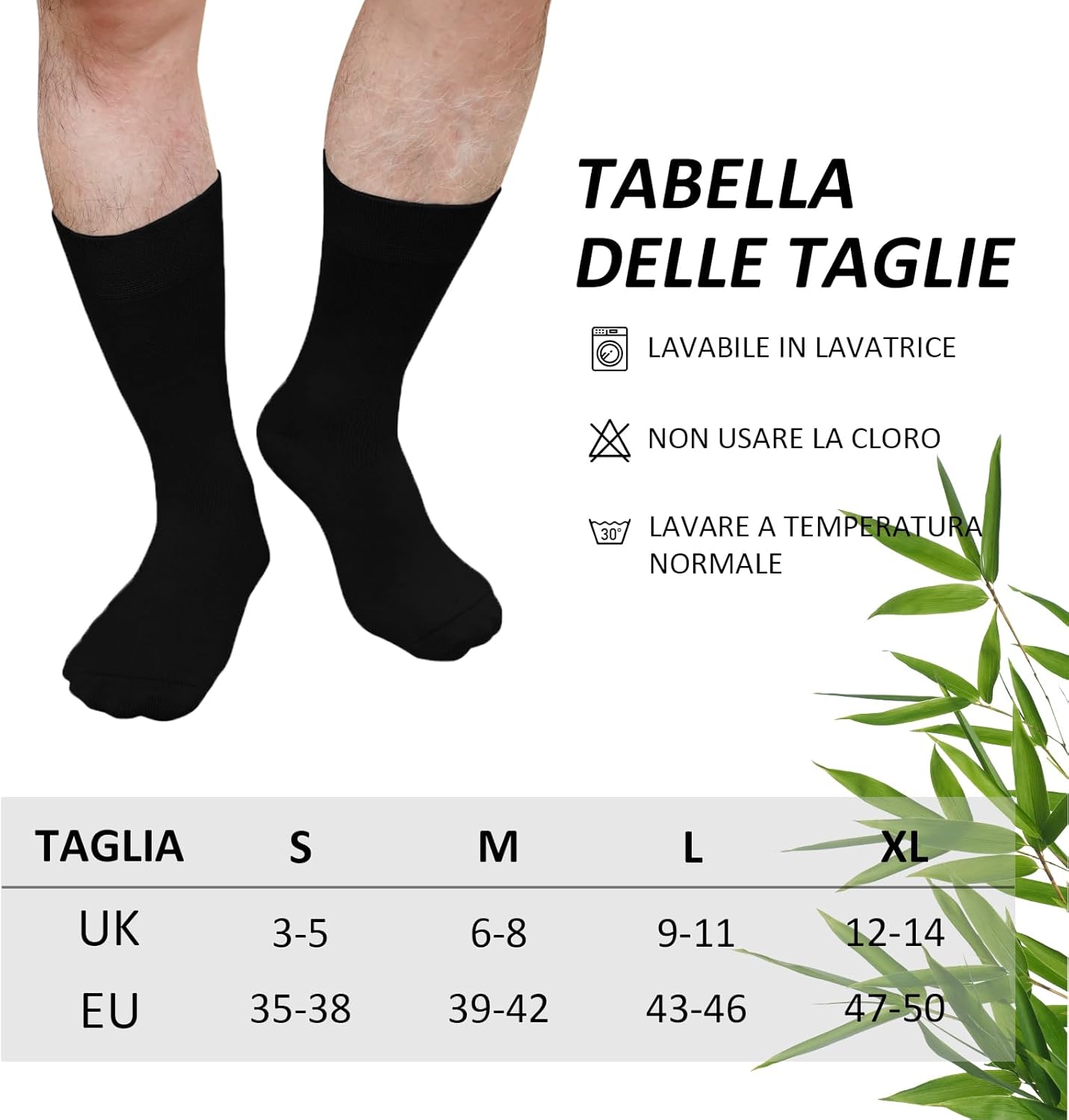 Thumbnail 6 de LOFIR Calze in bambù senza cuciture Uomo Donna antibatteriche traspiranti (4 paia) taglia 35-50