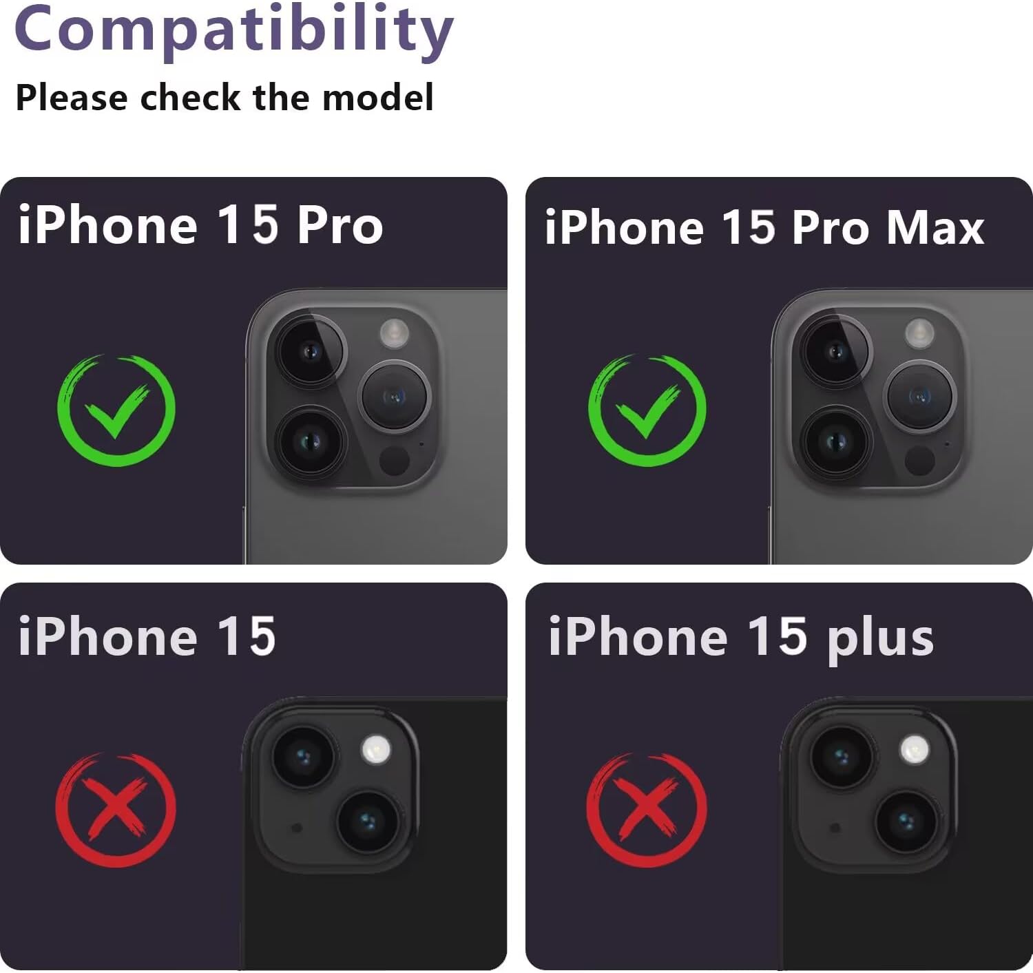 Thumbnail 6 de AFARER Kameraschutz-Glas für iPhone 15 Pro / Pro Max – 2er-Pack