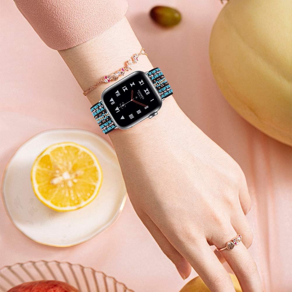 Thumbnail 5 de TRISTRAPS adjustable elastic nylon replacement strap for Apple Watch Ultra 49mm and Series SE/8/7/6/5/4/3 (various sizes)