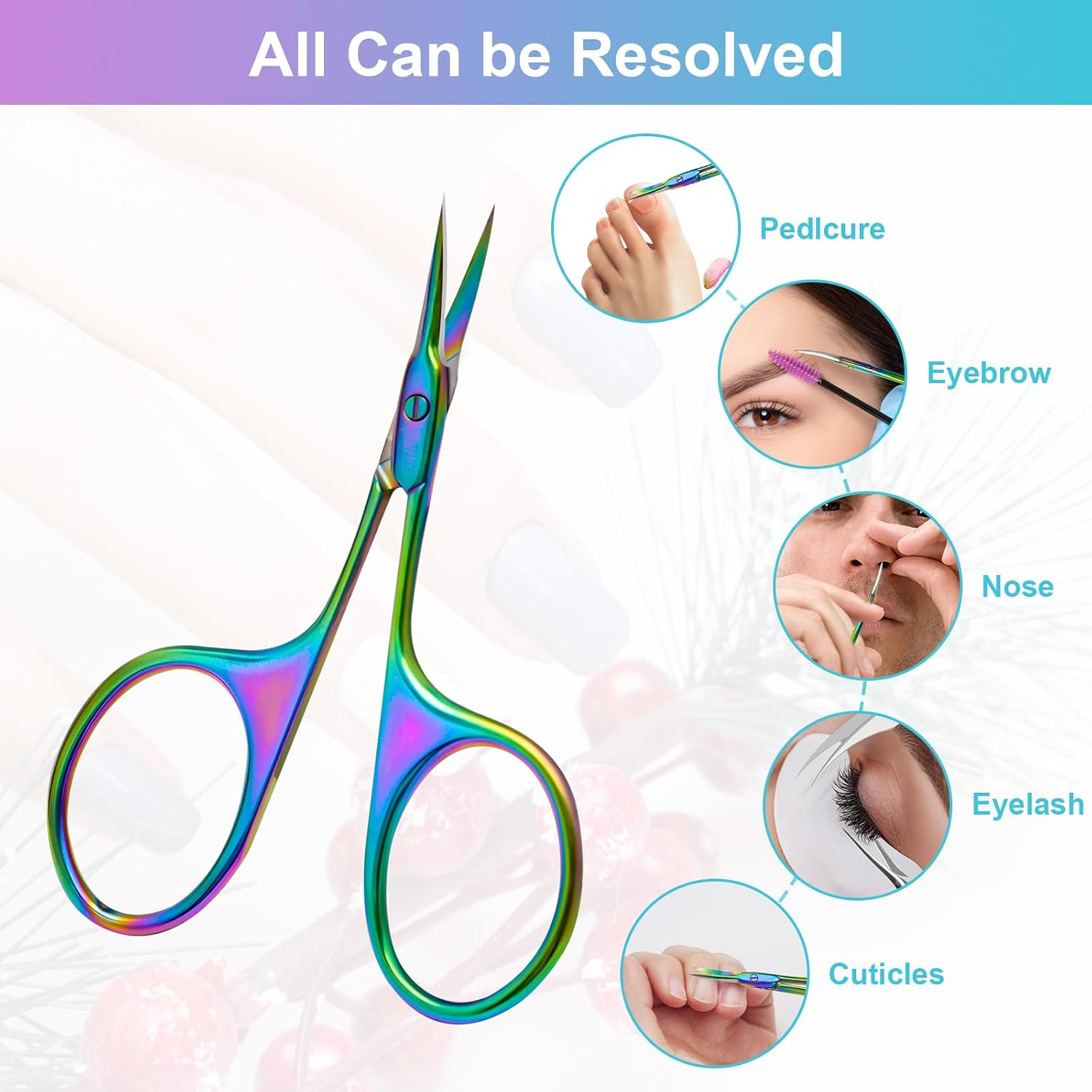 Thumbnail 4 de CGBE Professional Curved Cuticle Scissors – Sharp Stainless Steel Precision for Nails, Brows, and More