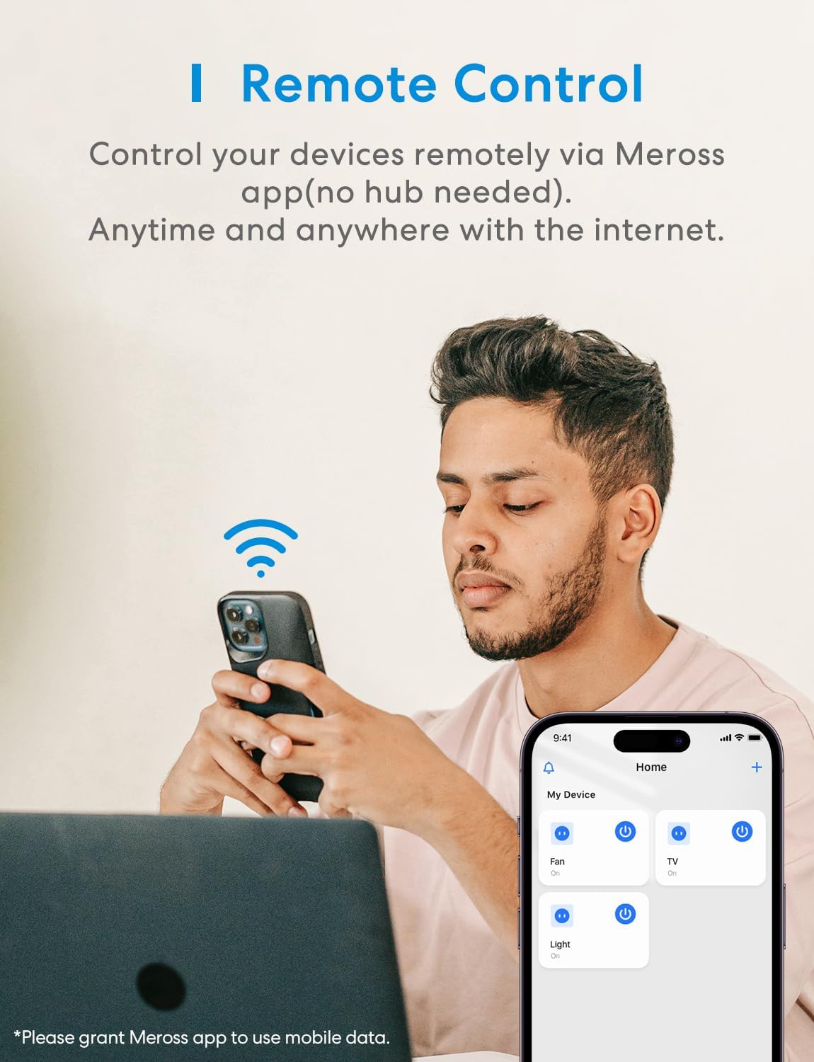 Detalle 2 de Meross Smart Plug with Energy Monitoring 13A 4-Pack