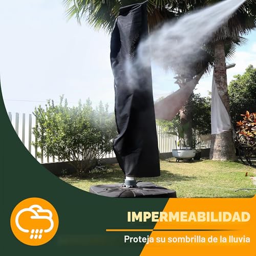 Thumbnail 4 de Enzeno Funda para sombrilla: protección impermeable 190 x 30/50 cm para sombrillas de jardín