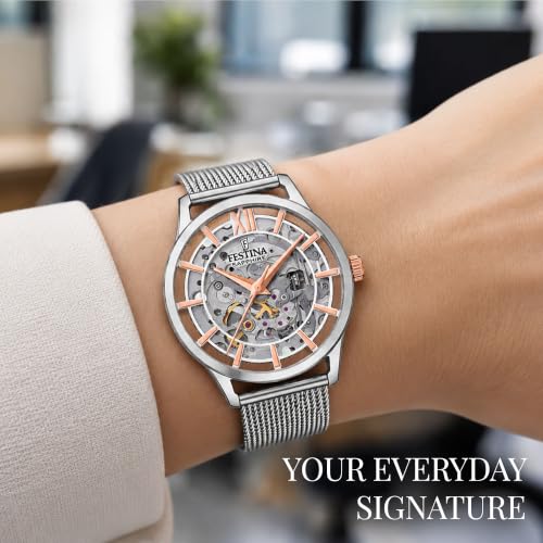 Thumbnail 6 de Festina Montre Automatique Femme en Acier Inoxydable 316L Argenté