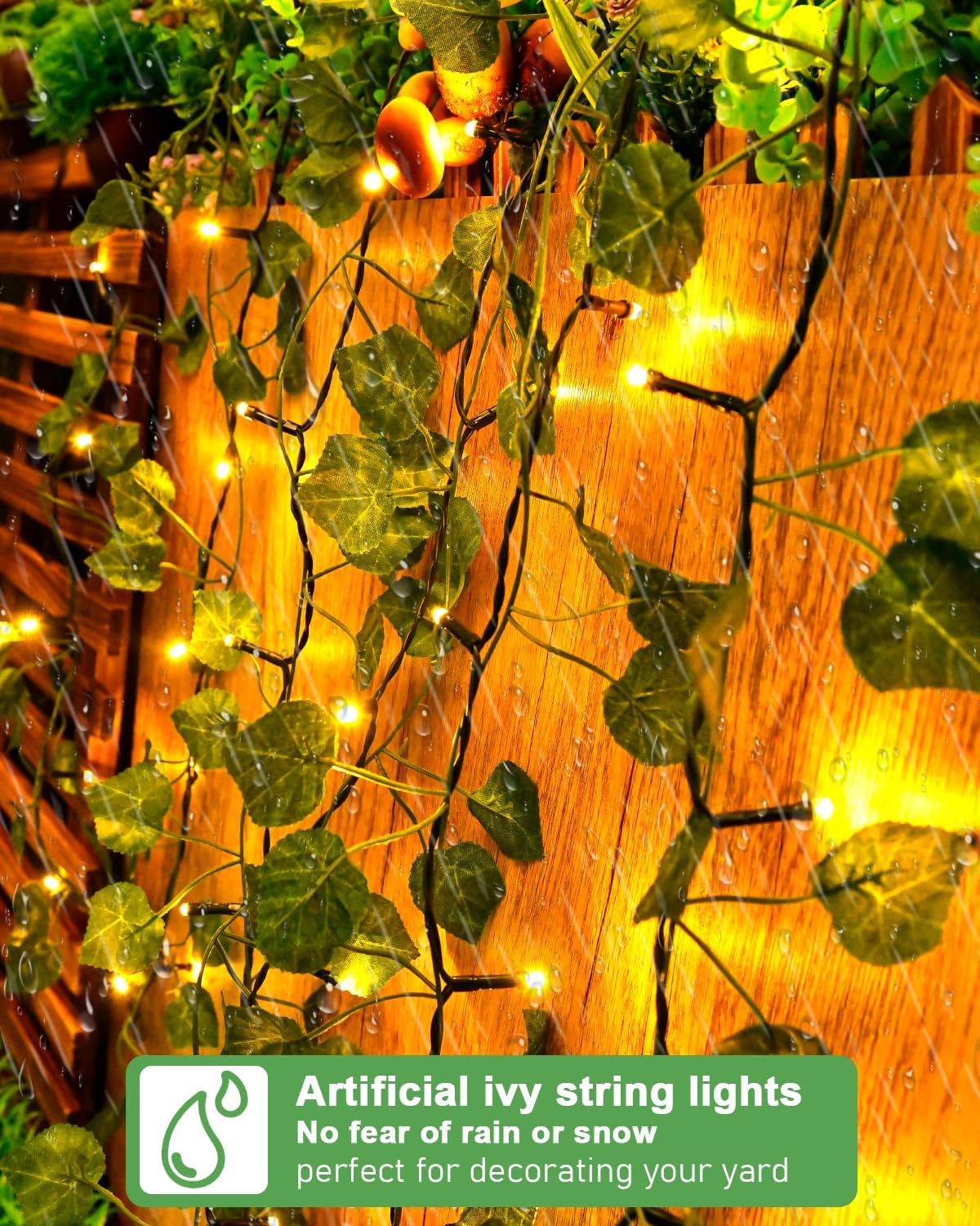 Detalle 2 de Dalugo Ivy Solar String Lights 5m