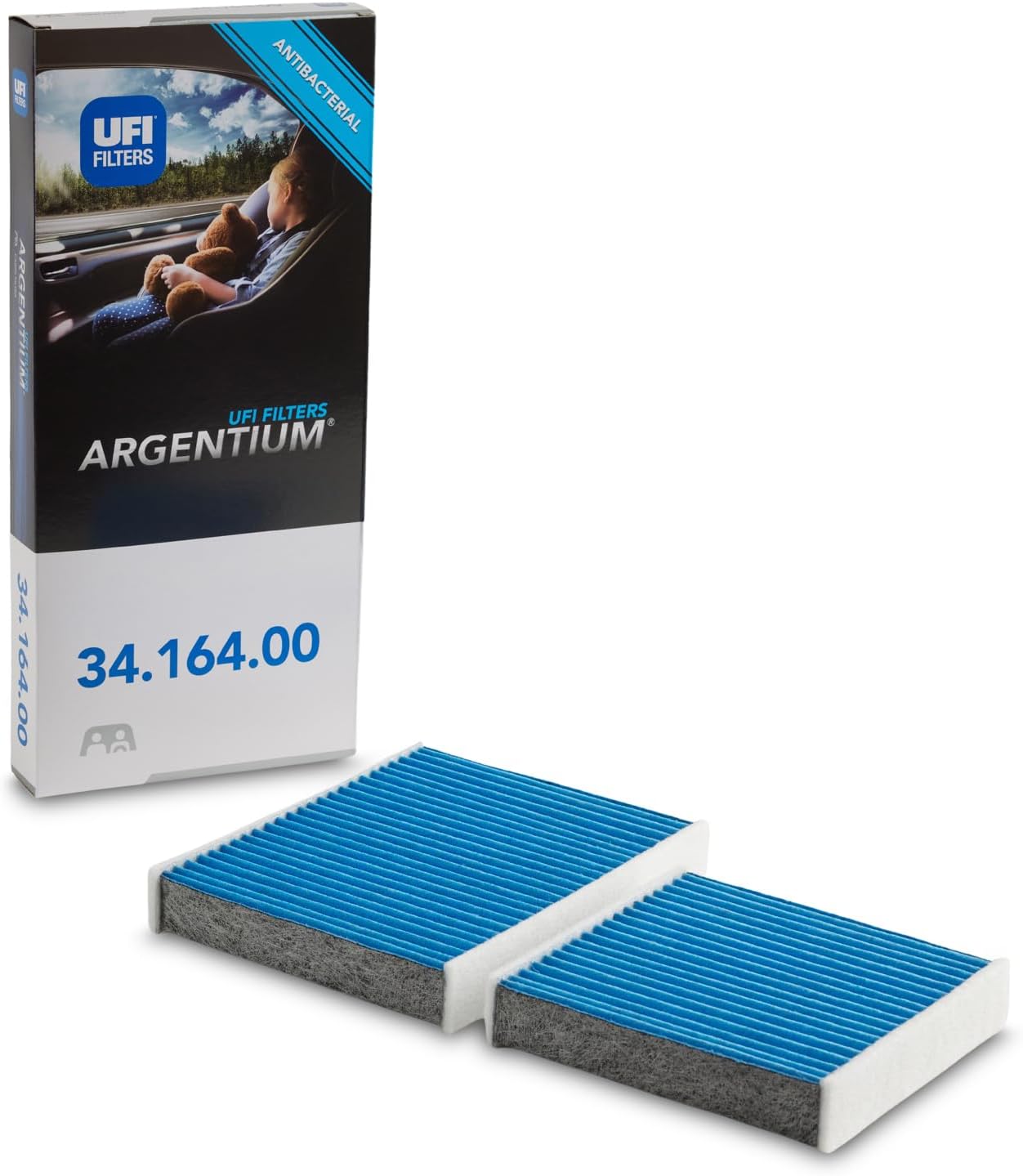Detalle de UFI ARGENTIUM 34.164.00 filtro abitacolo 31 mm