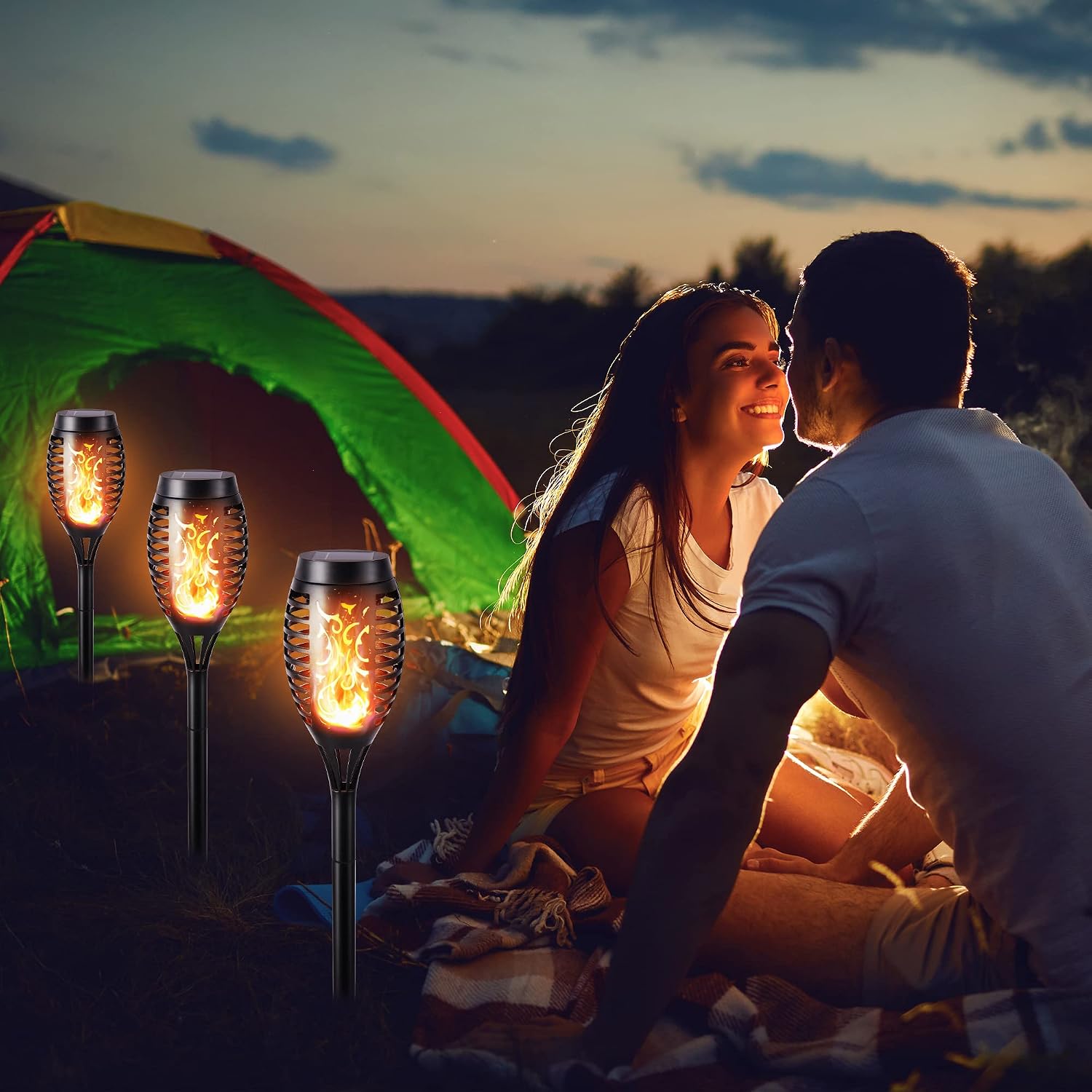 Detalle de Toodour Solar Outdoor Lights, 6-Pack
