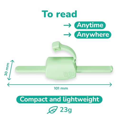 Thumbnail 3 de Lizia - Lampe de lecture et liseuse LED rechargeable, support ergonomique à une main, vert