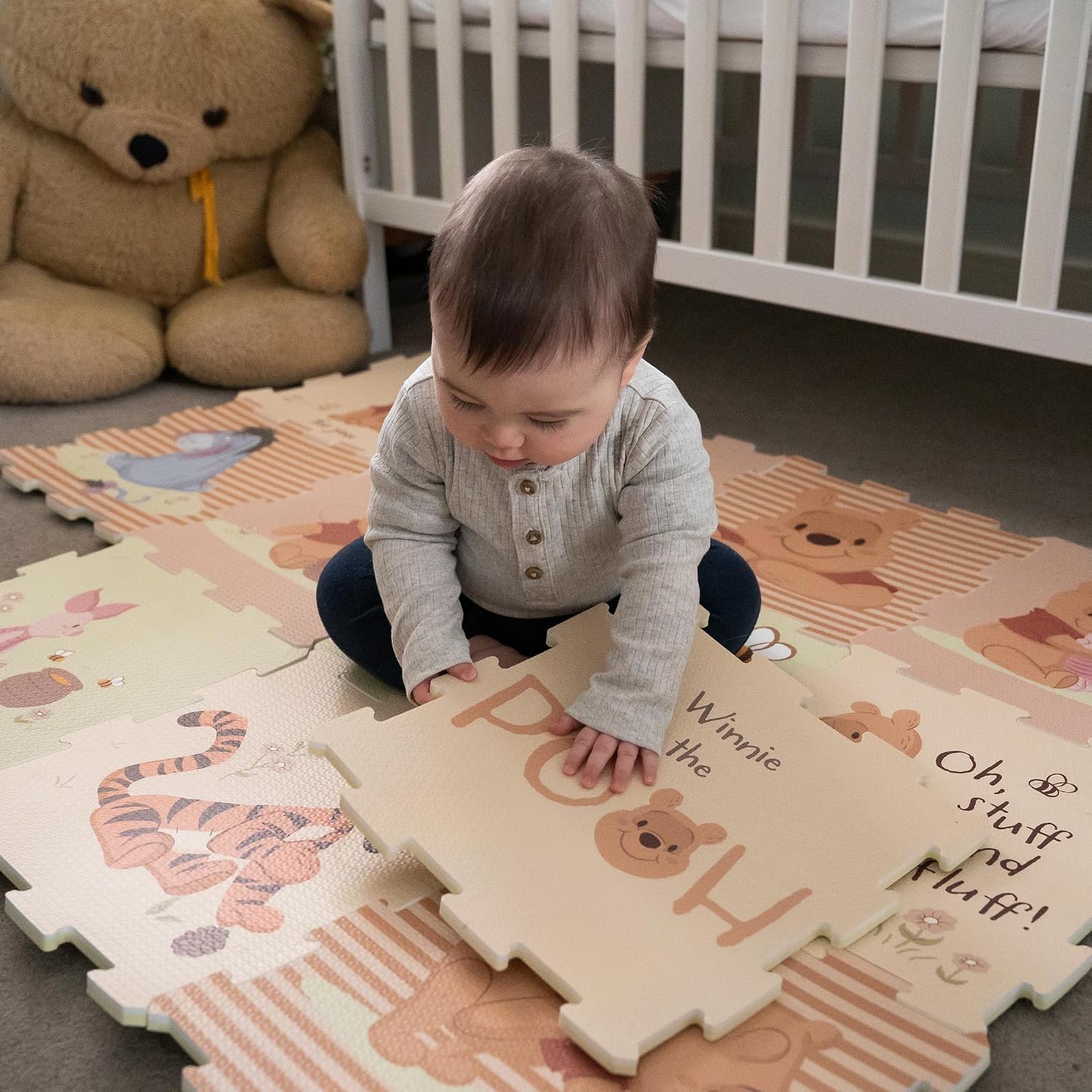 Thumbnail 3 de Disney Winnie The Pooh Foam Play Mats – 12-Piece Interlocking 1cm EVA Floor Tiles