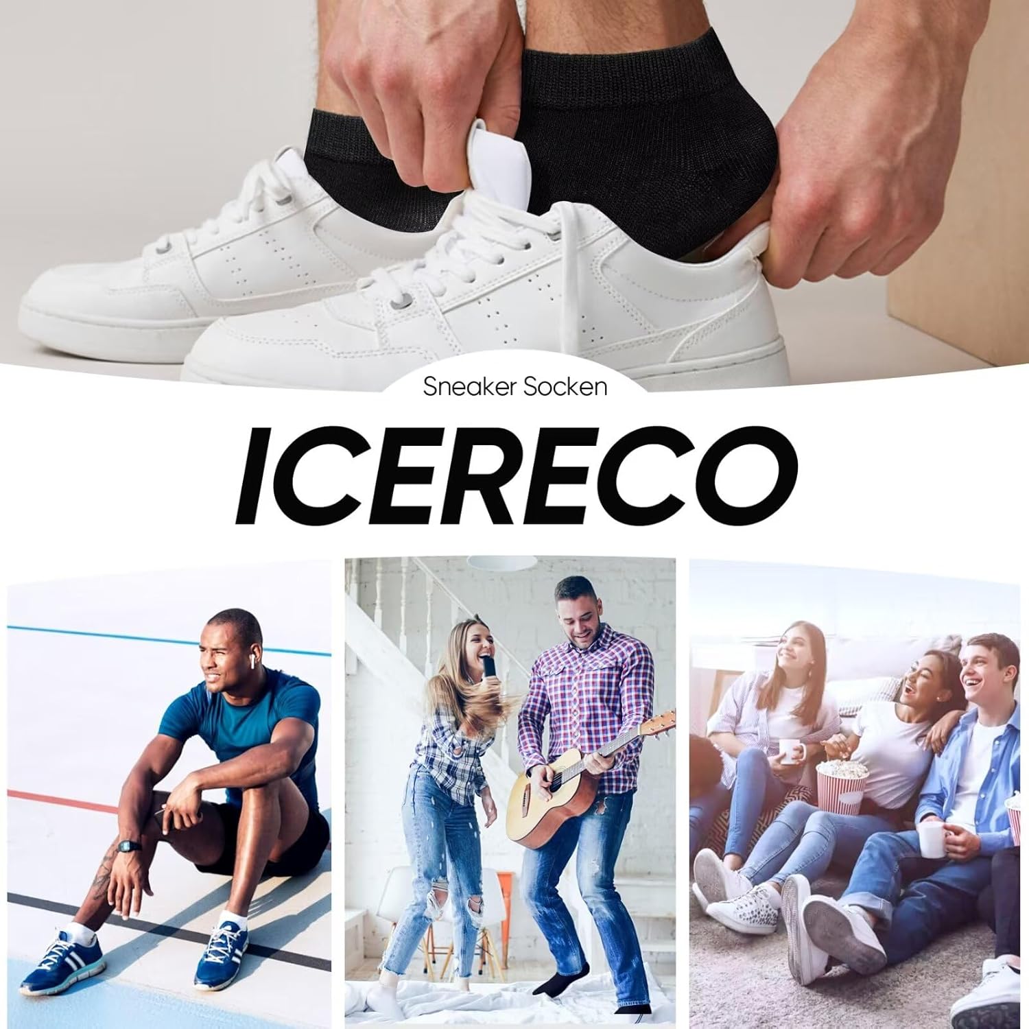 Thumbnail 1 de IceReco Calze Corte Uomo 6 Paia