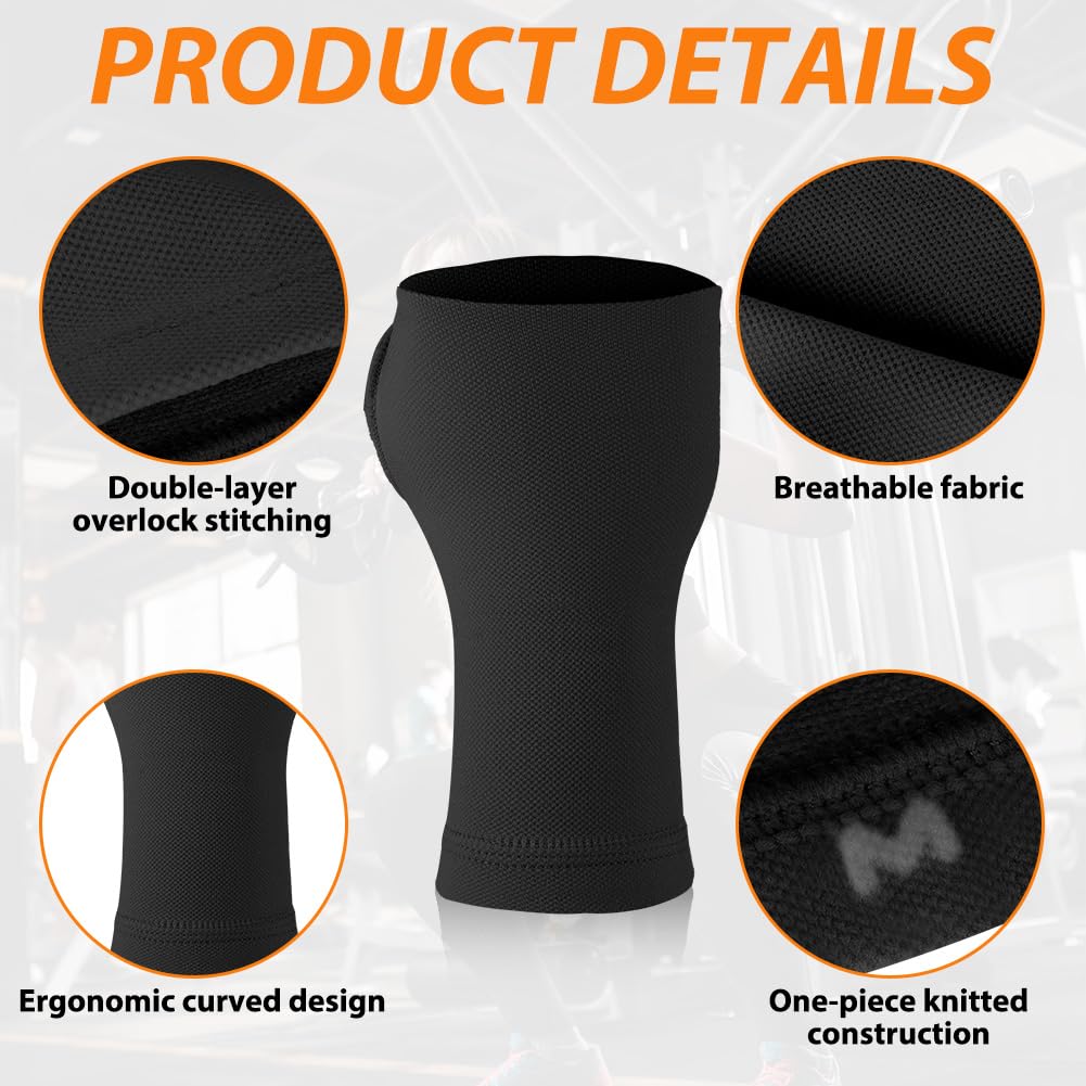 Thumbnail 2 de OFFCUP Thumb Support Glove, Large Black Fingerless Wrist Orthosis