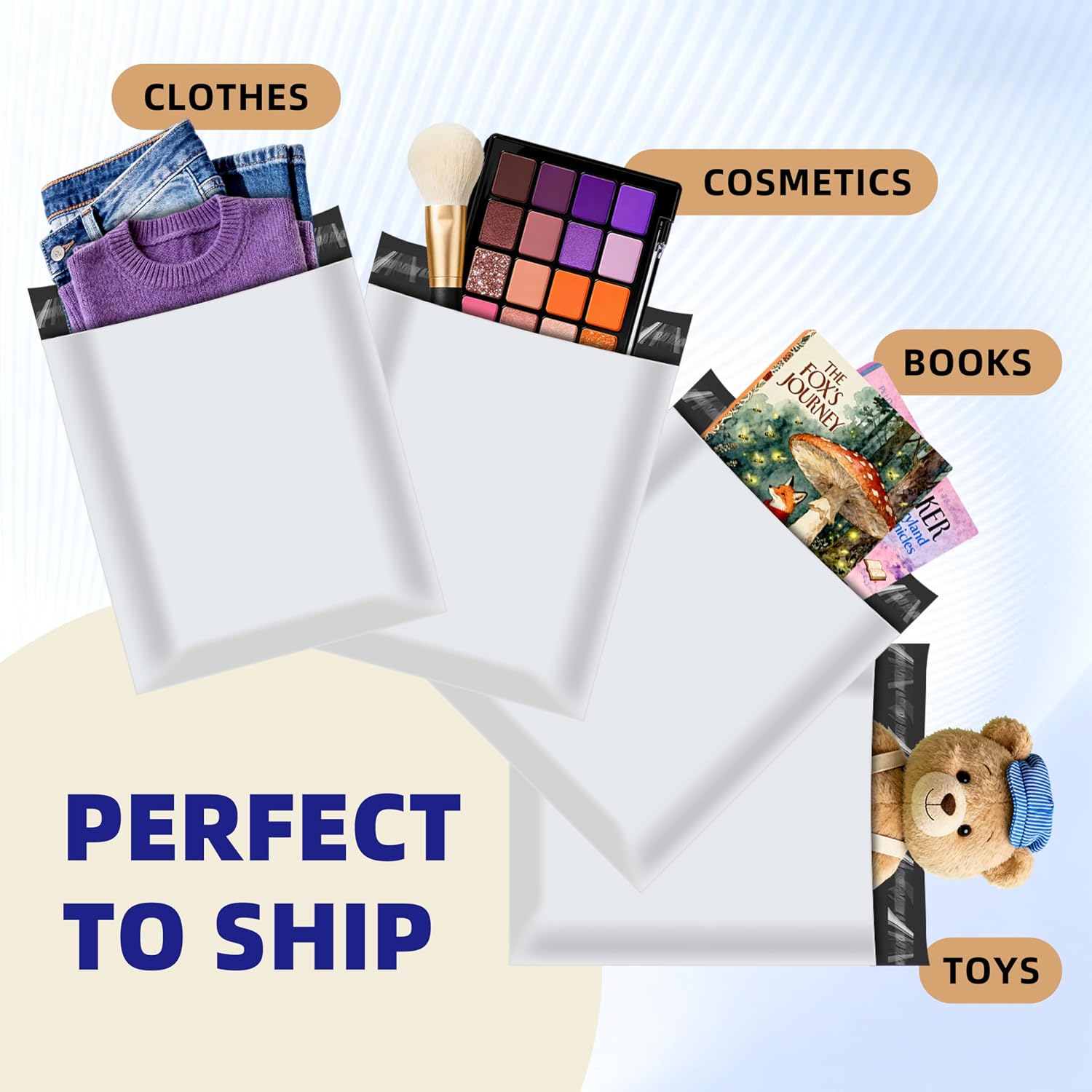 Thumbnail 6 de weenon PM-001 10 x 13-Inch Poly Mailers, 100-Pack, Self-Seal