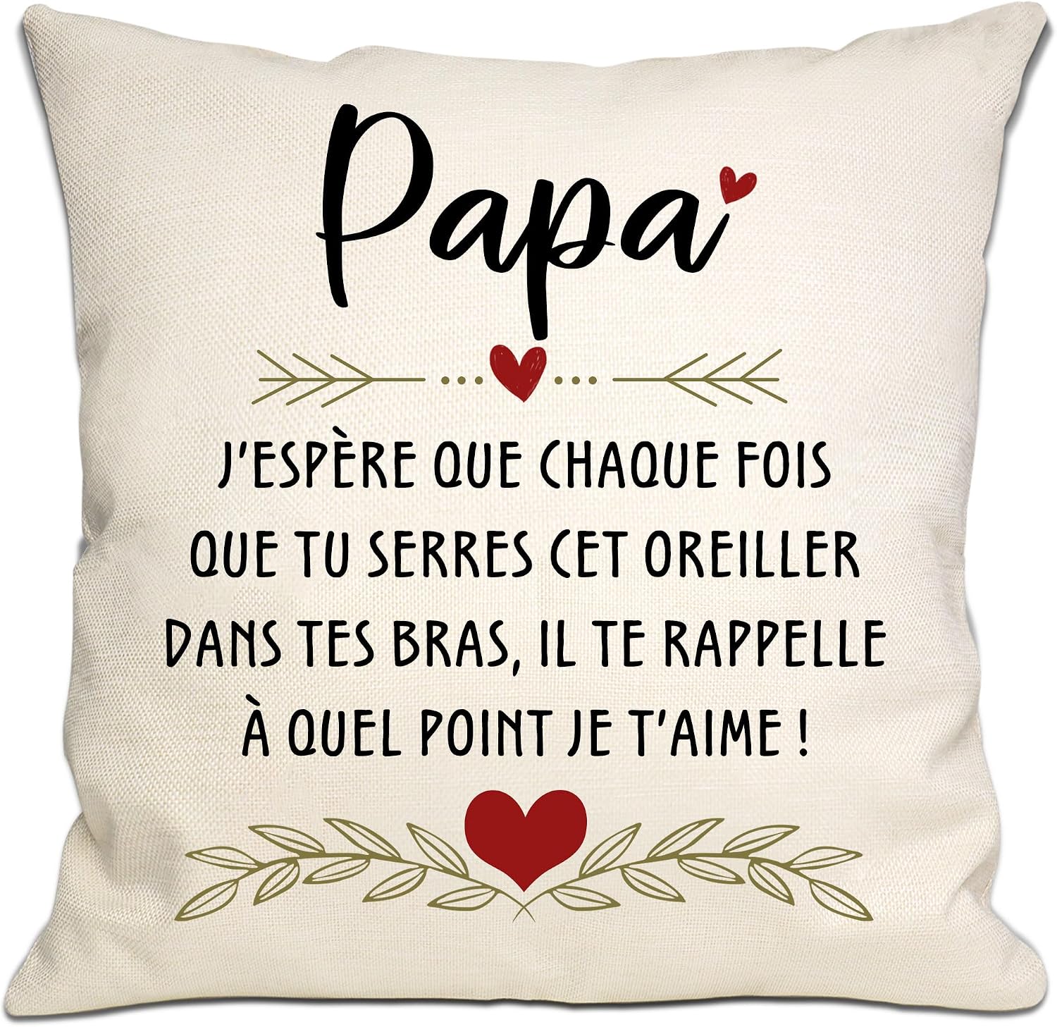 Thumbnail 5 de Housse de coussin « Je t'aime » 45x45 cm