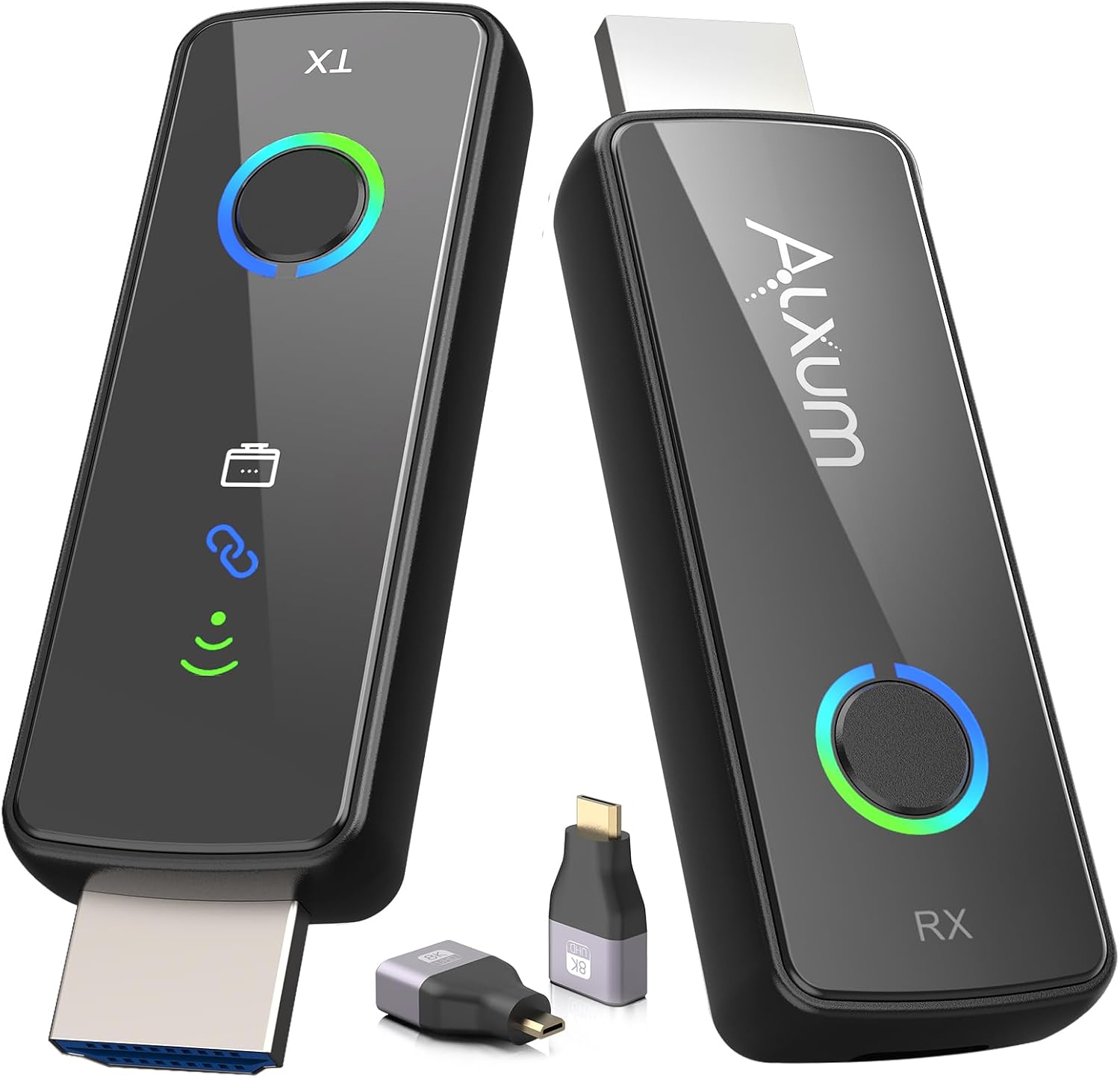 Alxum Wireless HDMI Extender Kit: 50m Range, 4K Decoded to 1080p, Plug & Play