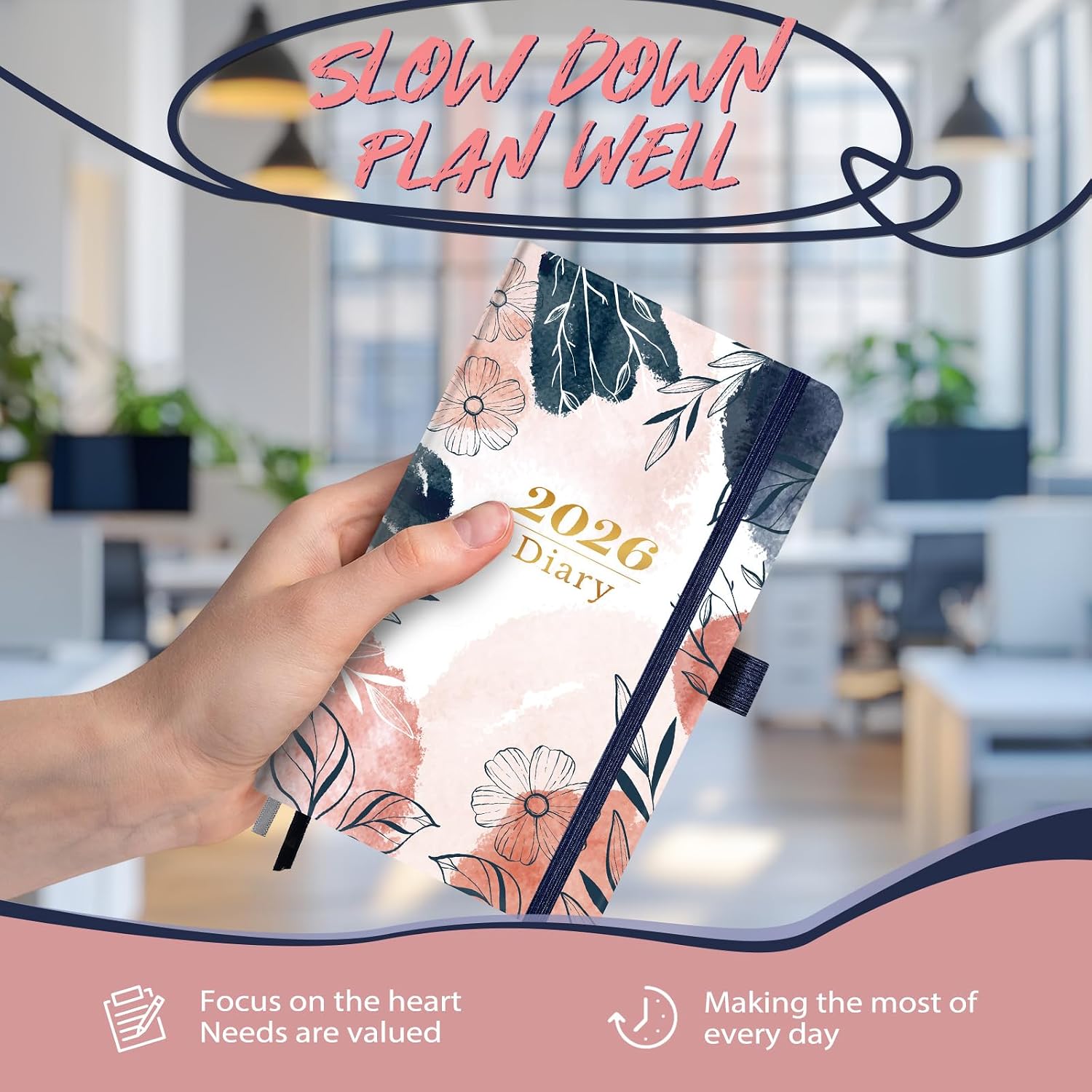 Detalle 2 de 2026 Pocket Diary Week-to-View 16ร10 cm ๐