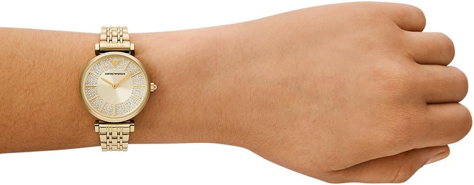 Thumbnail 1 de Emporio Armani Orologio Donna, movimento: elegante orologio da polso in acciaio dorato