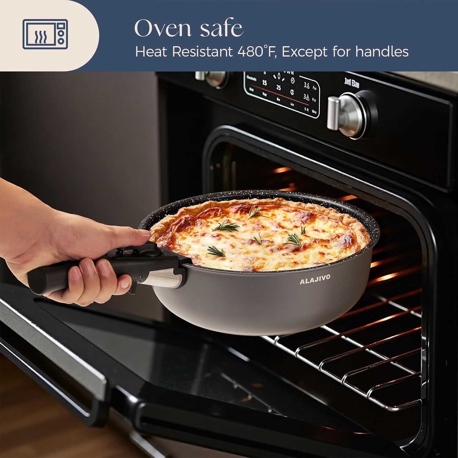 Thumbnail 5 de Non Stick Pots and Pans Set 17 Piece