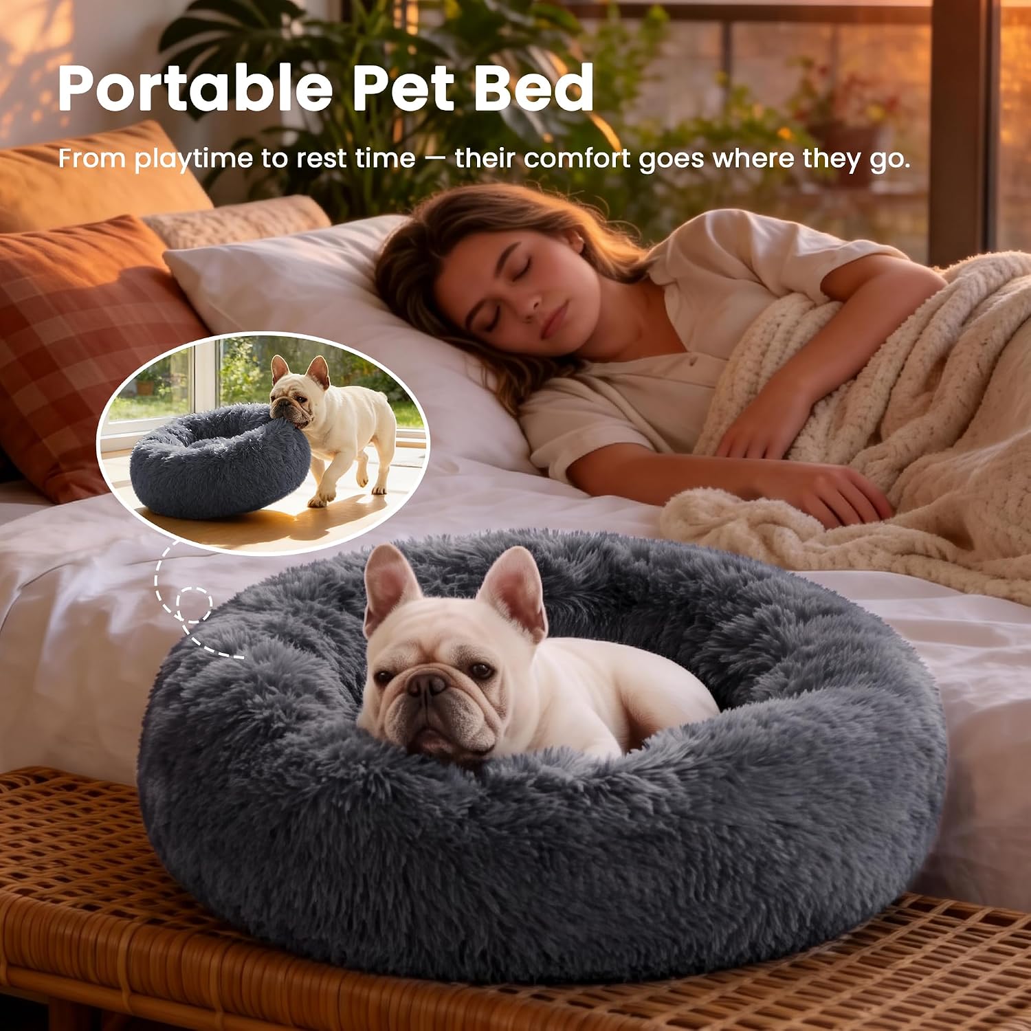 Detalle de Love's cabin Cat Bed, 20-Inch