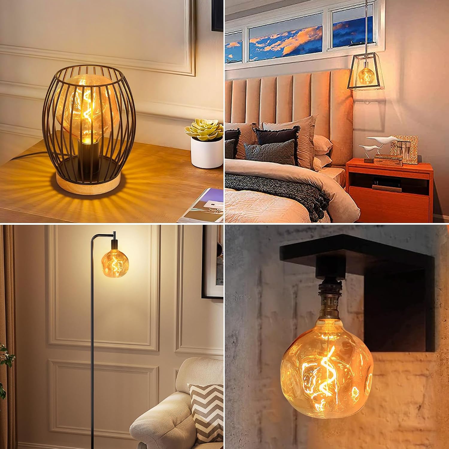 Thumbnail 6 de KANQIAO G125-3W-1P-HPS-1 E27-ledlamp, 3 W, amber en dimbaar
