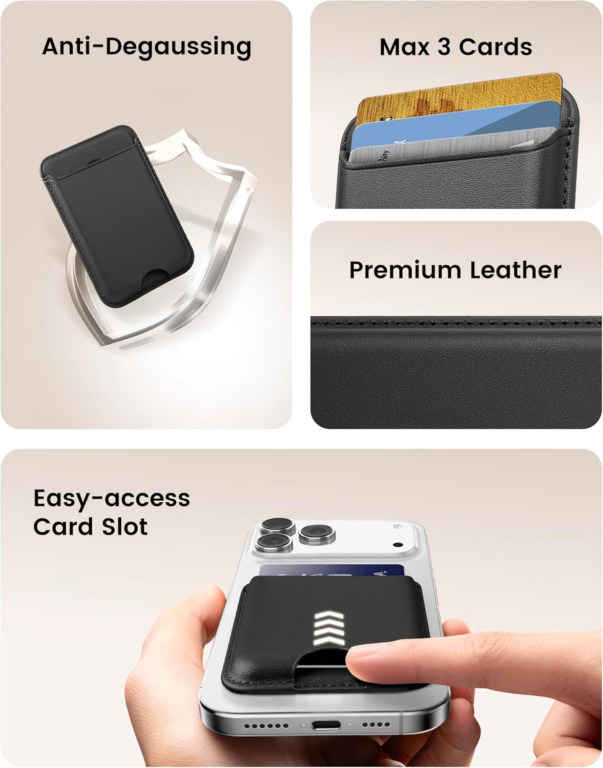 Thumbnail 4 de KPNEOL MagSafe Wallet for iPhone 3-Card