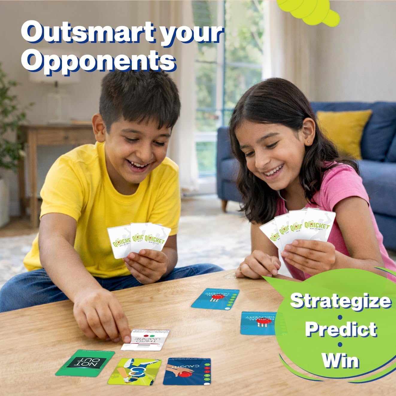 Detalle 2 de Cricket card game 7+ for 2 players