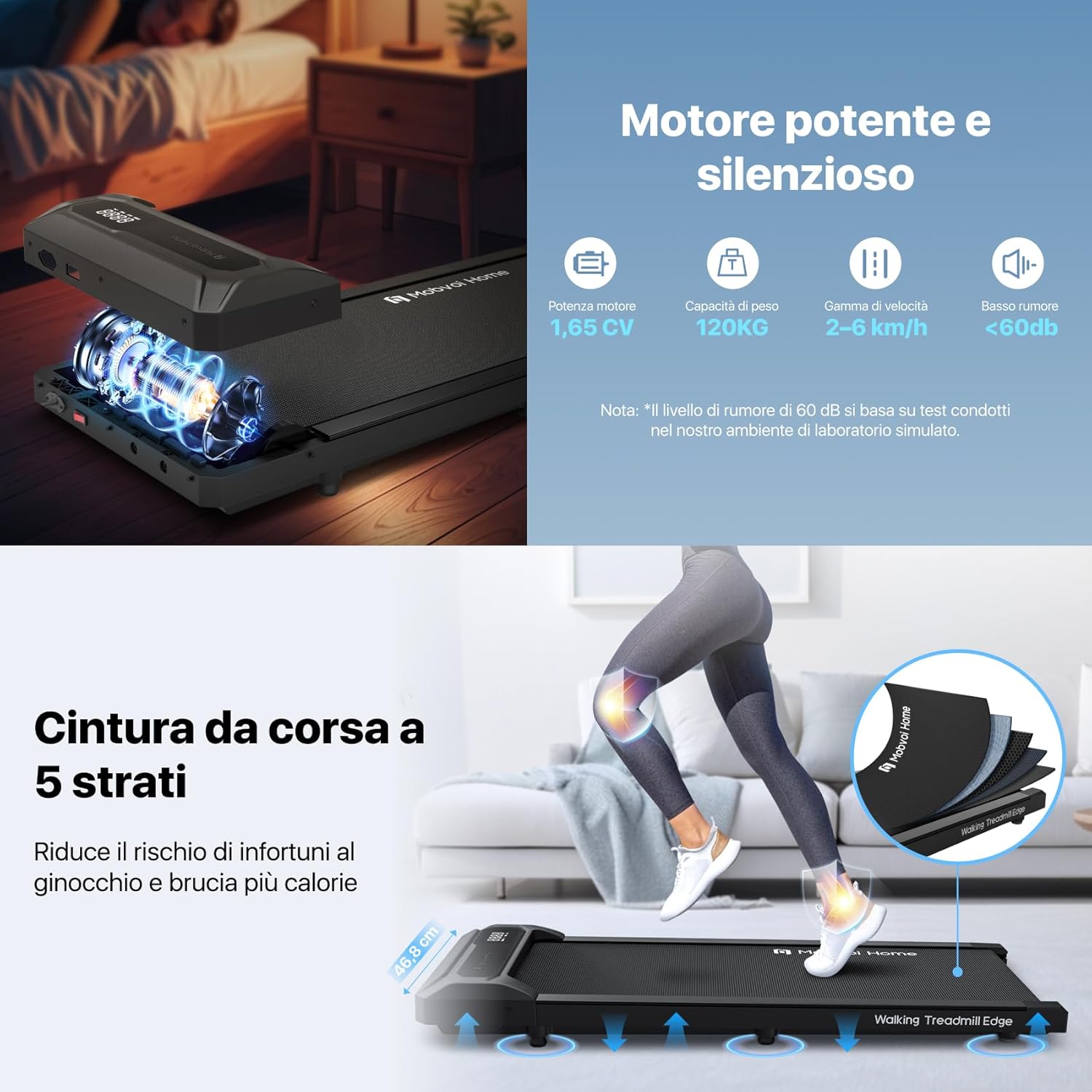 Thumbnail 5 de Mobvoi Walking Pad Tapis roulant 6 km/h