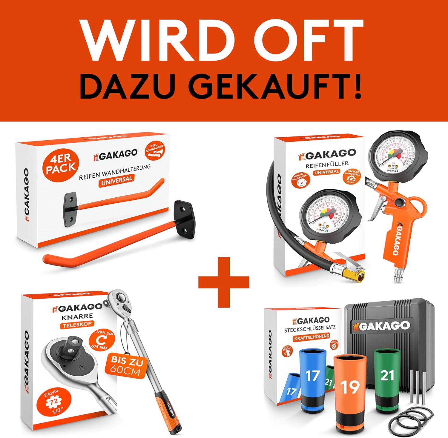 Thumbnail 5 de Gakago Teleskop Radmuttern-Schlüssel 1/2 Zoll 🛠
