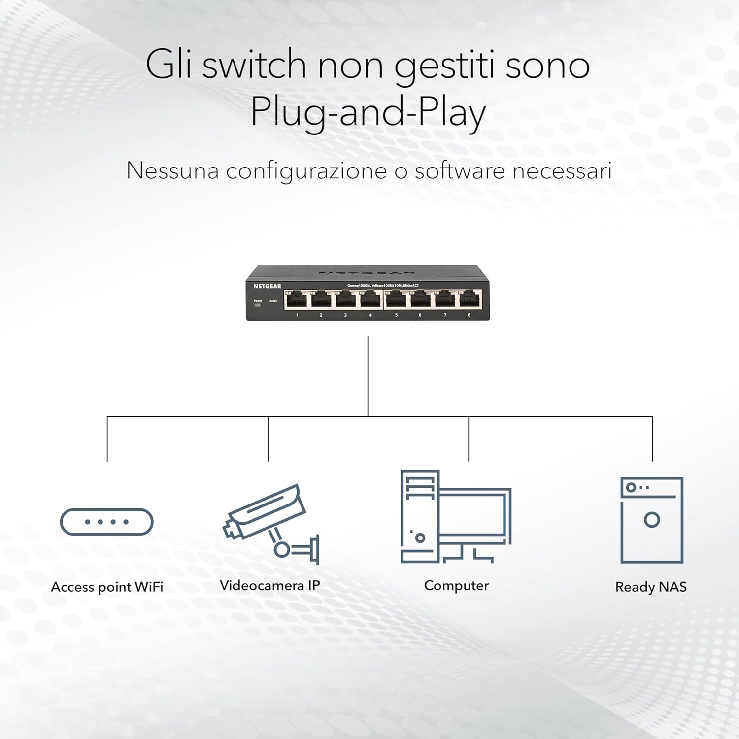 Thumbnail 2 de NETGEAR GS305PP: 5-Port PoE+ Gigabit unmanaged Switch mit 4 PoE+, kompakt und flexibel