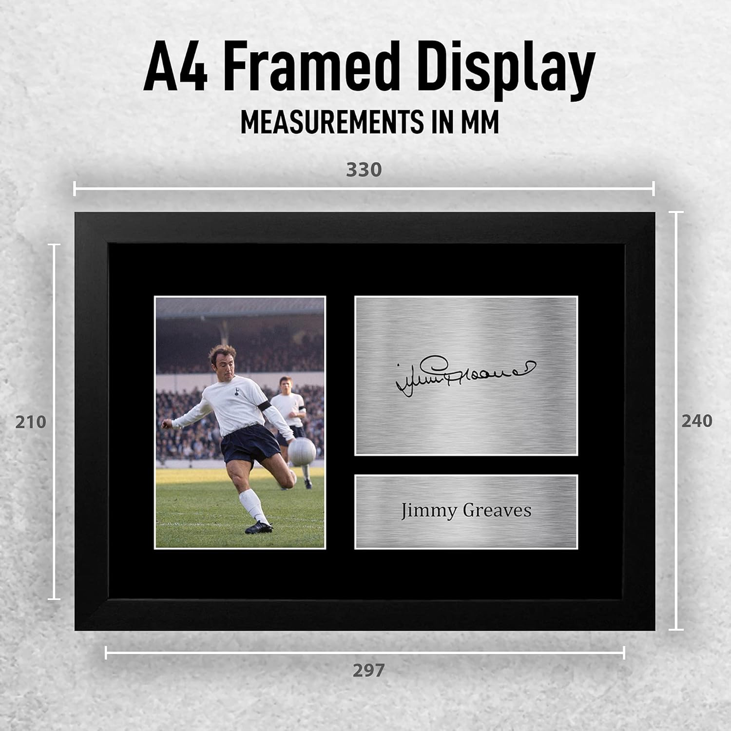Thumbnail 1 de HWC Trading A4 Framed Jimmy Greaves Tottenham Hotspurs signed autograph photo picture