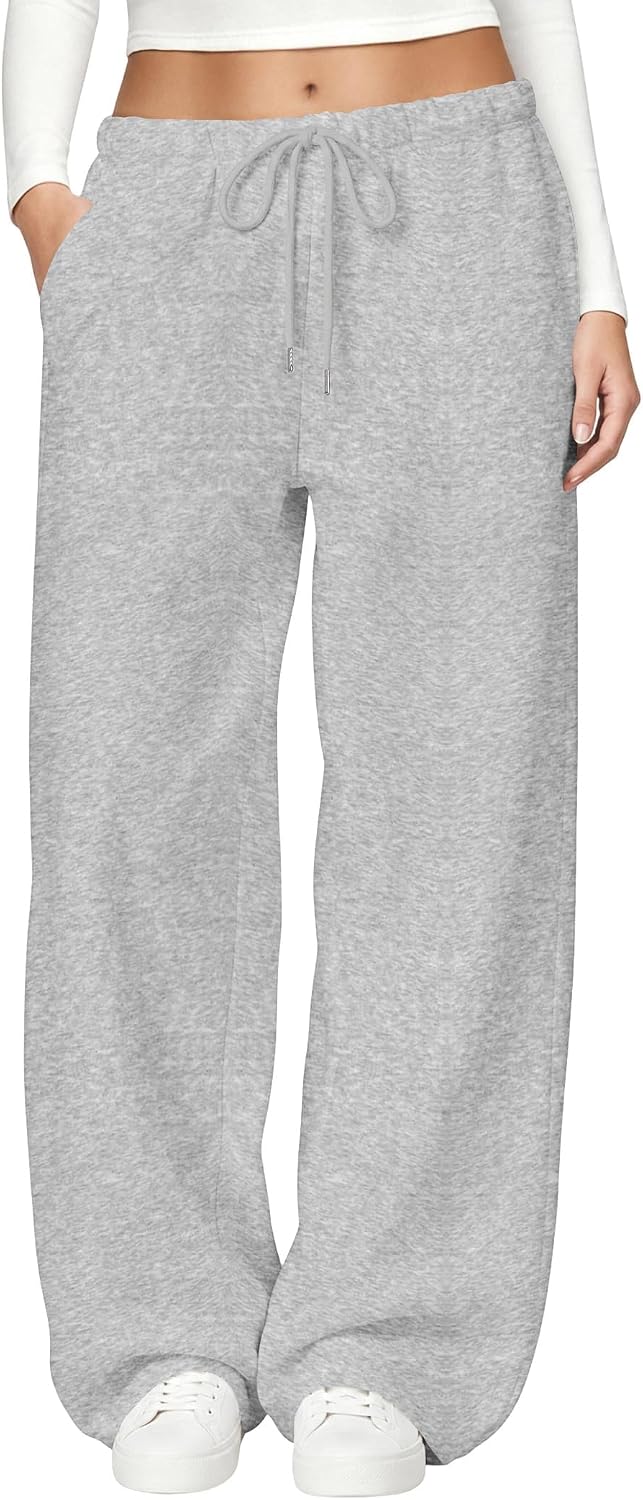 Detalle de JEKAOYI Women's Wide-Leg Sweatpants, Cotton Blend