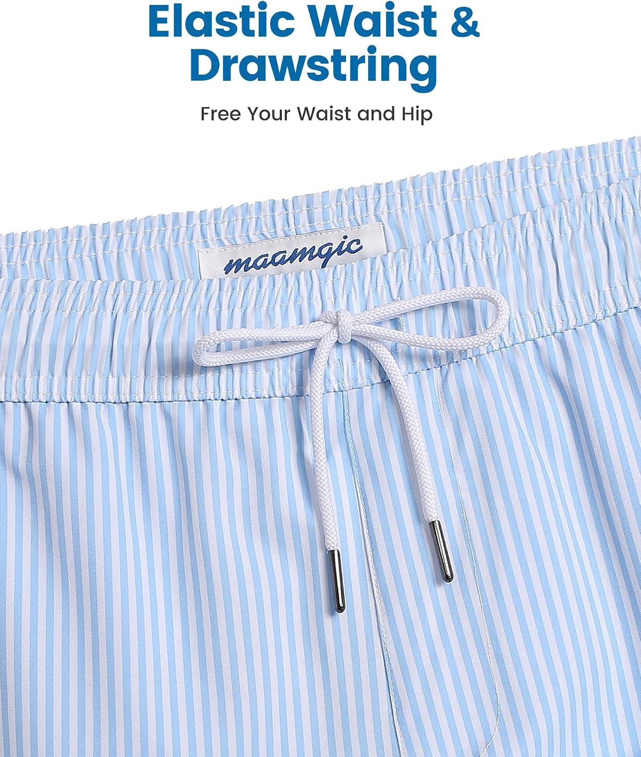 Detalle de maamgic 2-in-1 Mens Swim Trunks 7" Swim Shorts