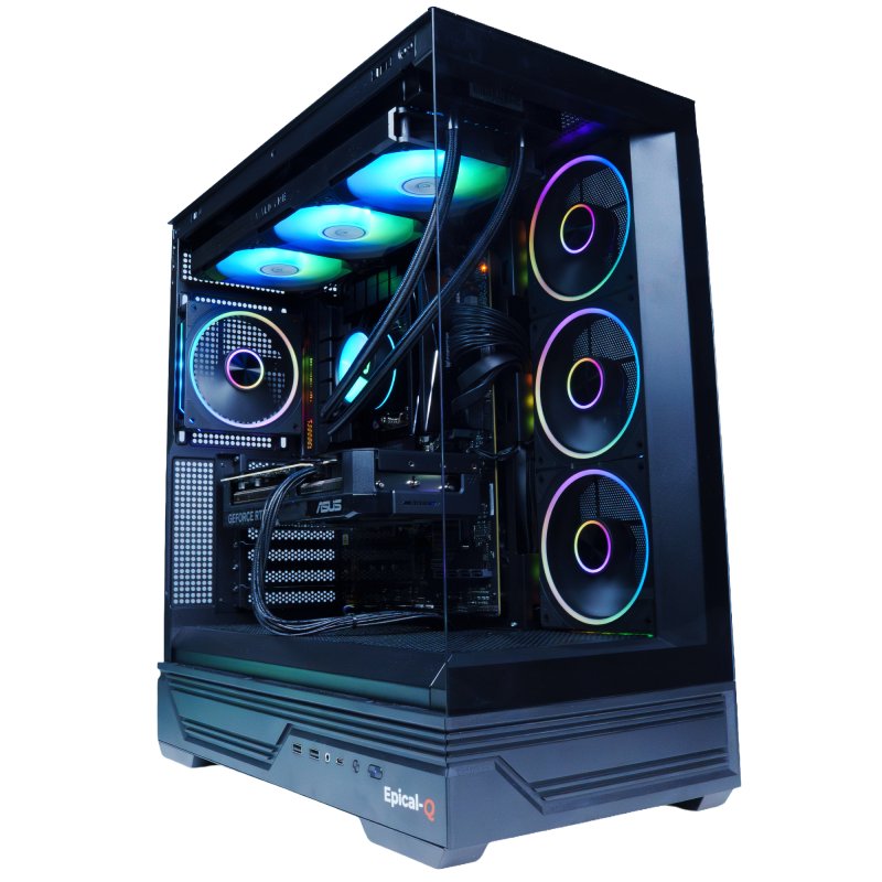 Detalle de Epical-q Umeor: PC con Intel Core i7-14700F, 32 GB RAM y RTX 5070 — rendimiento de alta gama listo para 3A y productividad
