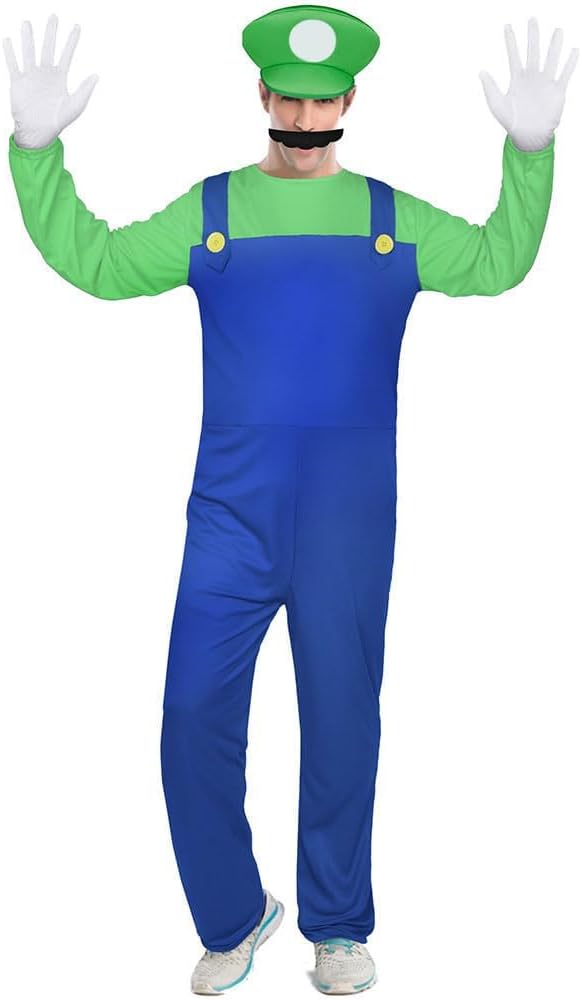 Thumbnail 3 de BSBUY Cosplay Kostüm 4 Pcs – Super-Brothers Set für Erwachsene (Wario-Style)