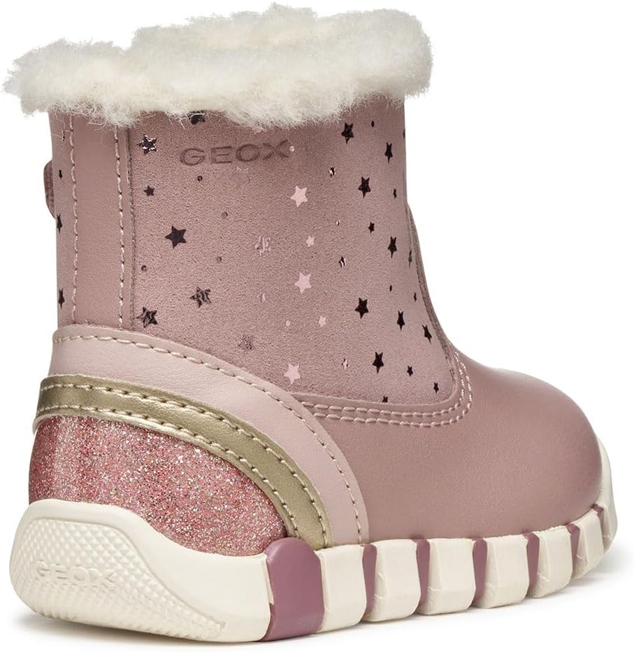 Detalle de Geox Baby Mädchen B Iupidoo GirlFirst Walker Shoe – flexible, warm und sicher für den ersten Schritt