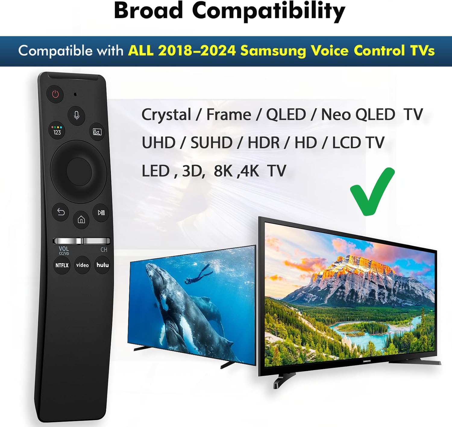 Detalle 2 de Samsung TV Replacement Remote with Voice Control