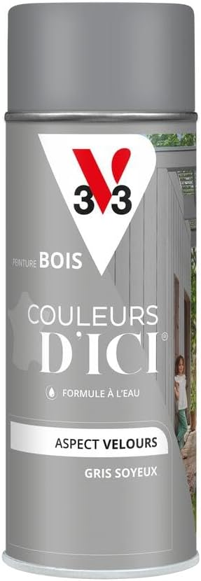 Thumbnail 6 de V33 Peinture Bois Couleurs d’ICI en aérosol Anthracite 400 ml