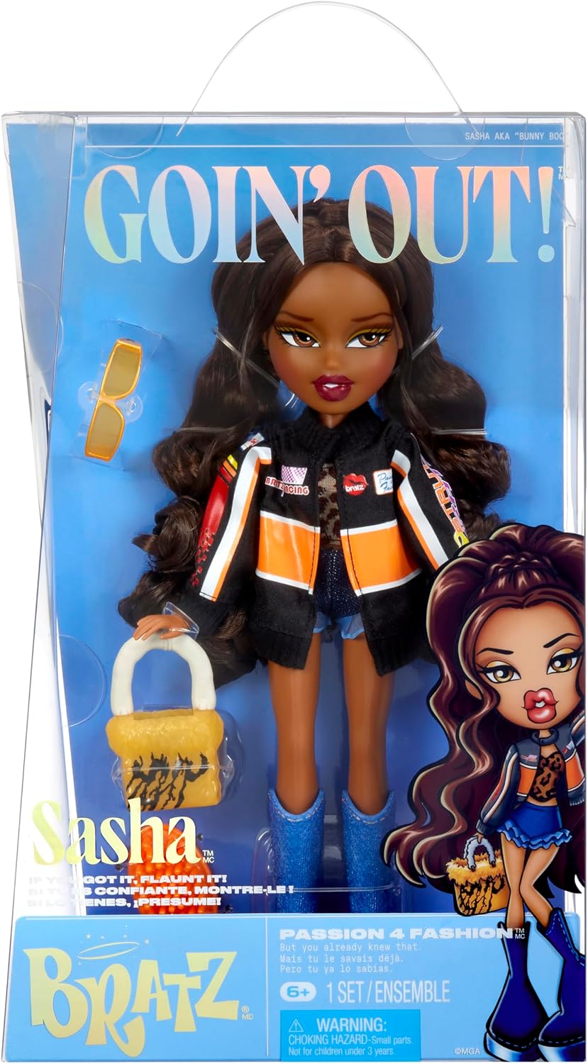Detalle de Bratz Goin' Out! 524229-EUC – lalka Sasha ze strojem i akcesoriami