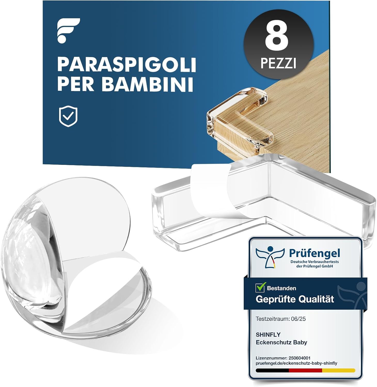shinfly Paraspigoli 8 pezzi per bambini