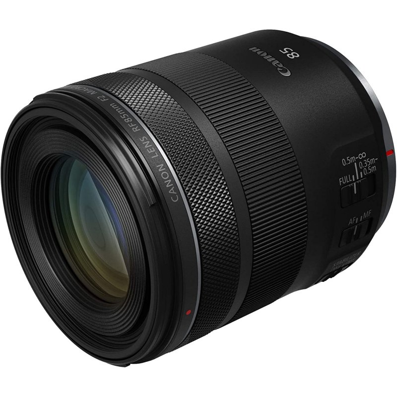 Detalle de Canon RF 85mm F2 Macro IS STM – Lente de Retrato y Macro