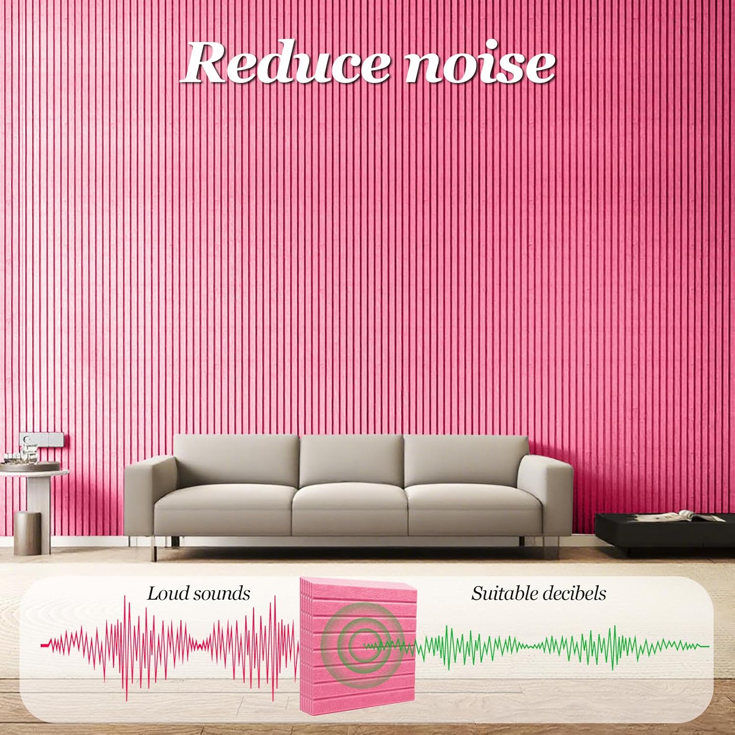 Thumbnail 3 de 90x60 cm Große Filz Pinnwand Selbstklebend – Kreative Memoboard Wanddekoration in Pfirsichrosa