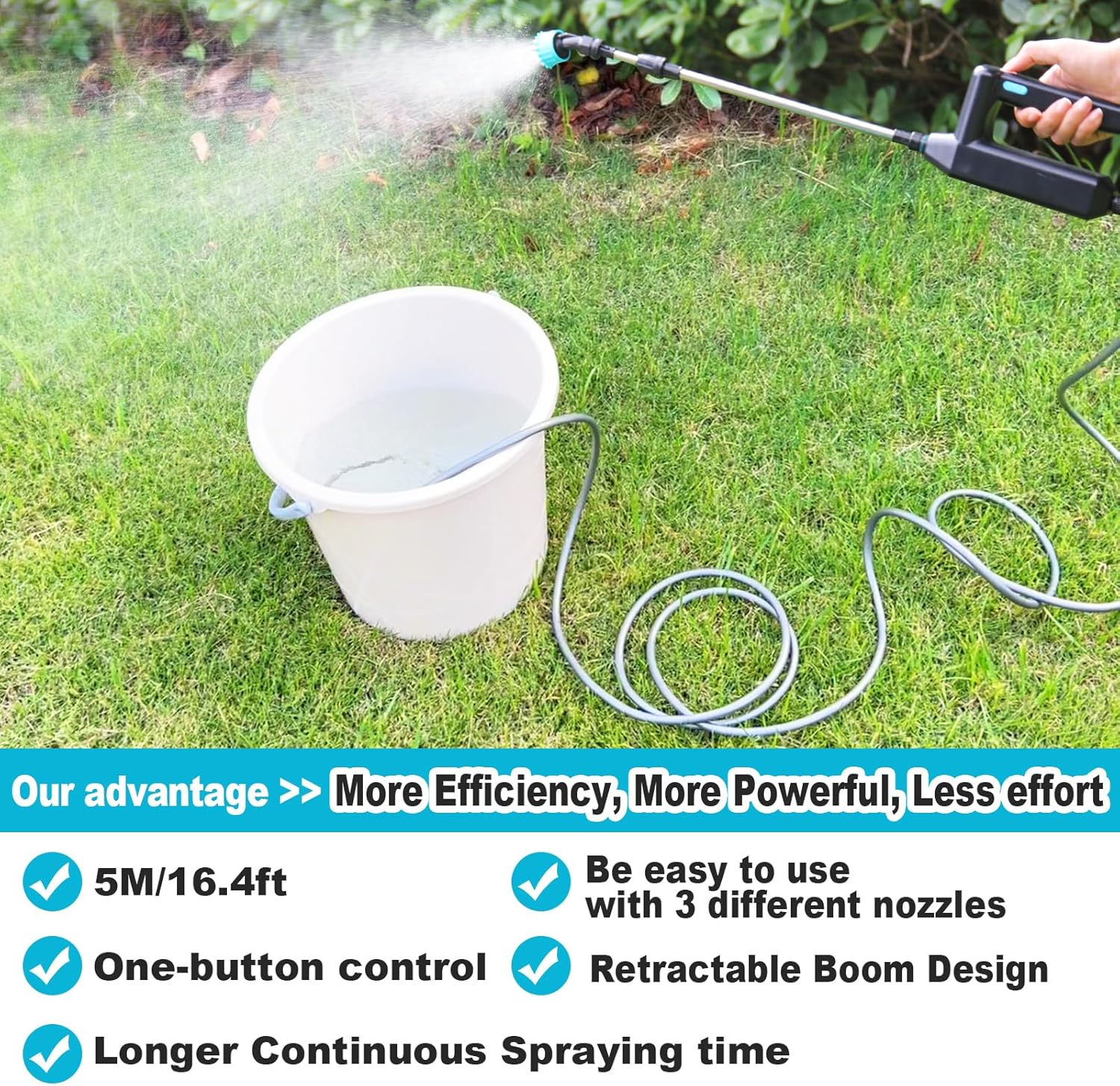 Thumbnail 6 de SYLSTAR Pompa irroratrice a batteria 60 cm per giardino