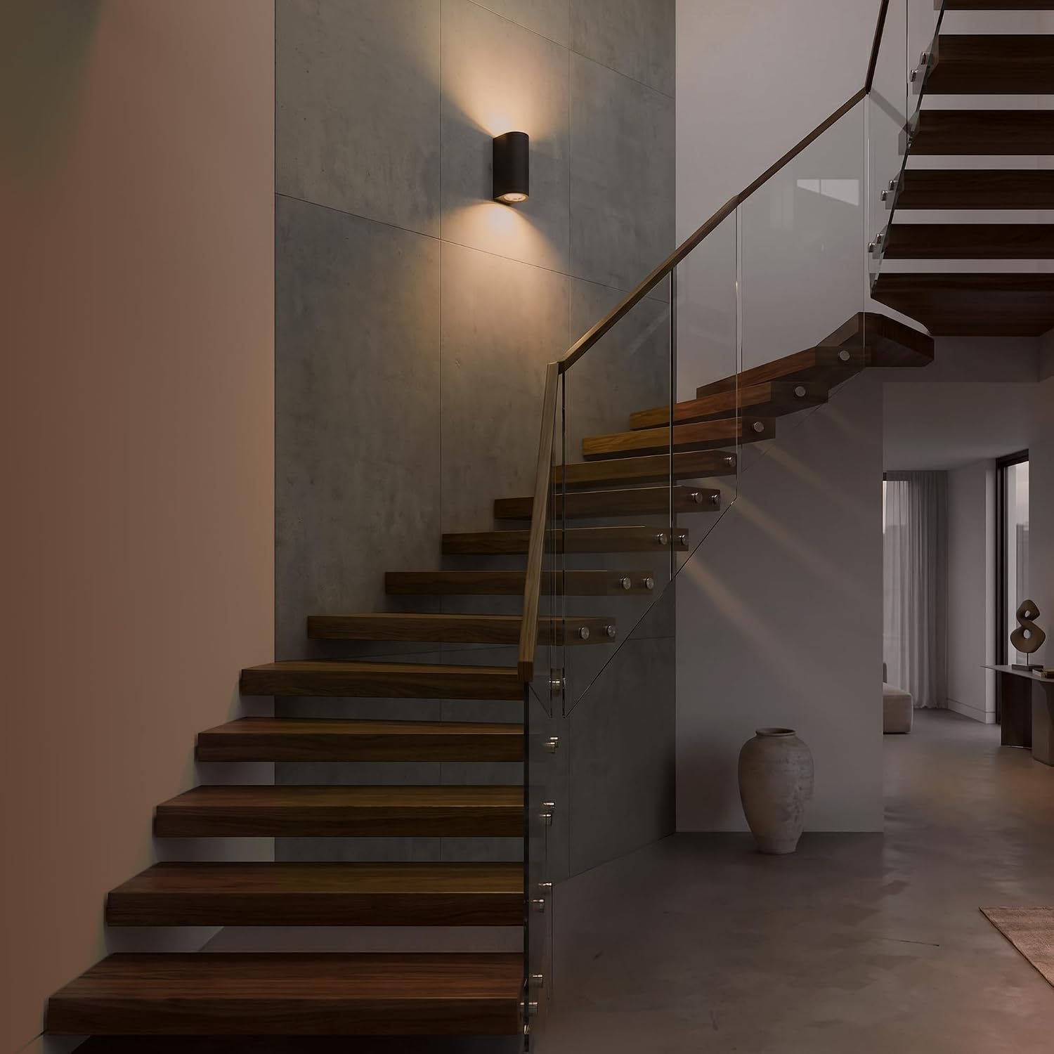 Thumbnail 4 de B.K.Licht Applique murale LED extérieur/ intérieur – 2 spots GU10, IP44, 2x5W, 800 lm, 3000 K