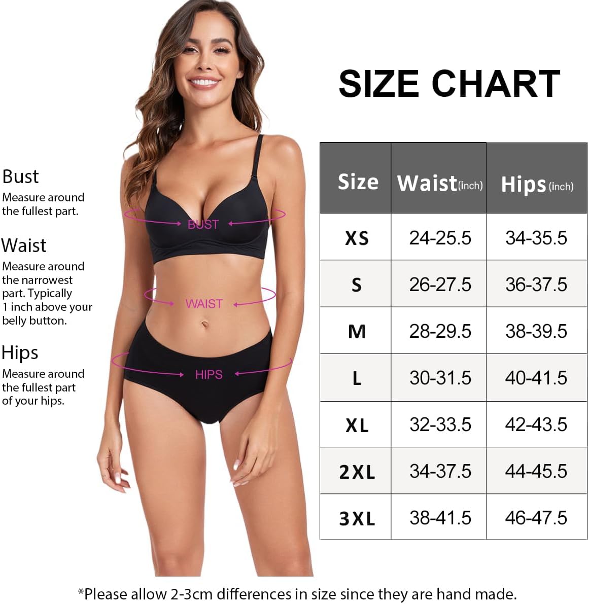 Detalle 1 de wirarpa 6 Pack Cotton Knickers Full Coverage