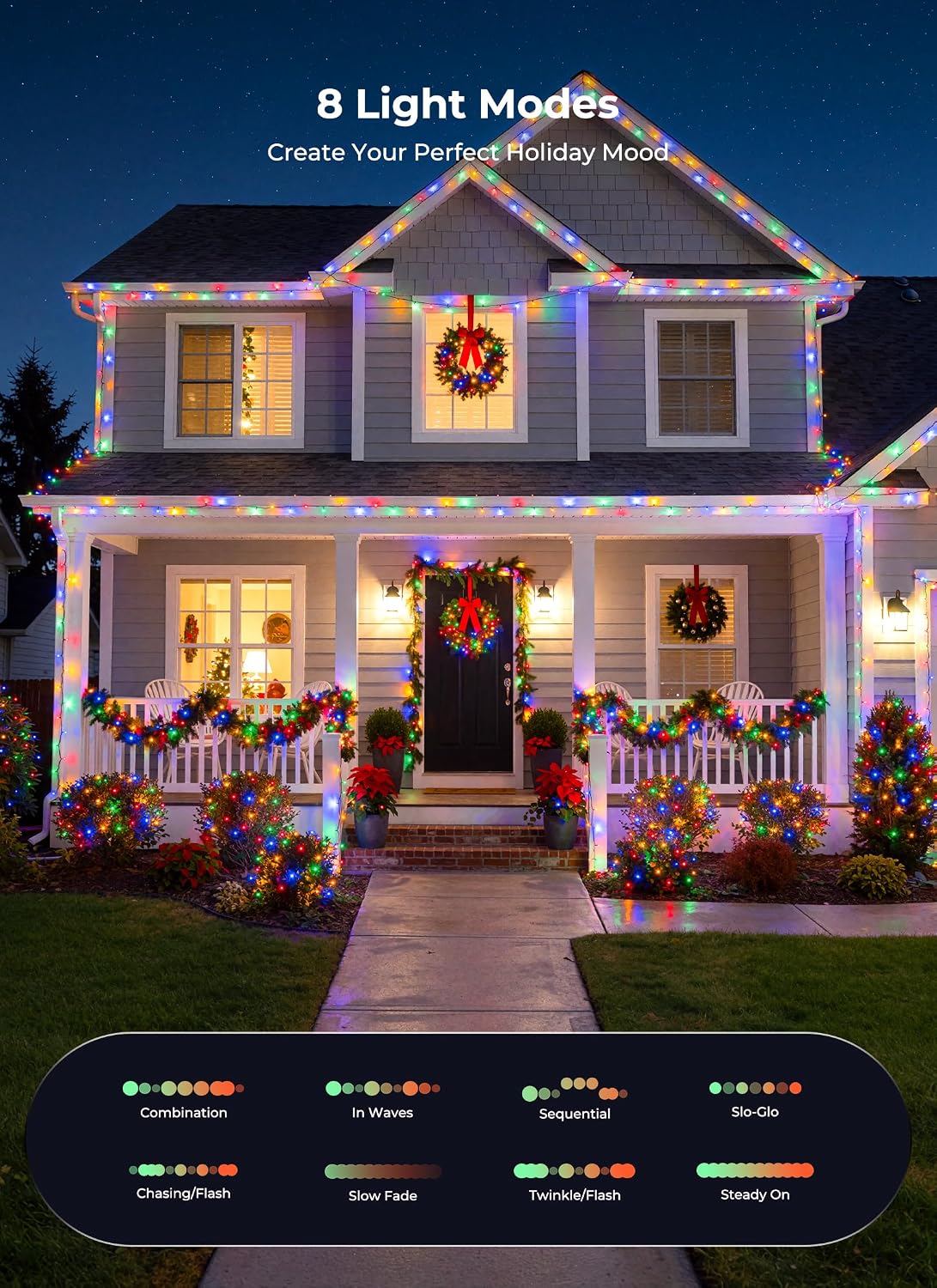 Thumbnail 3 de Minetom solar string lights 79 ft