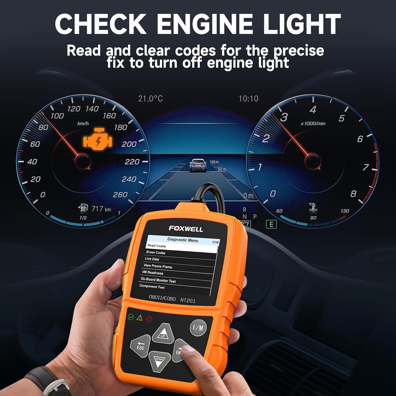 Thumbnail 2 de FOXWELL NT201 OBD2 Diagnosegerät fürs Auto