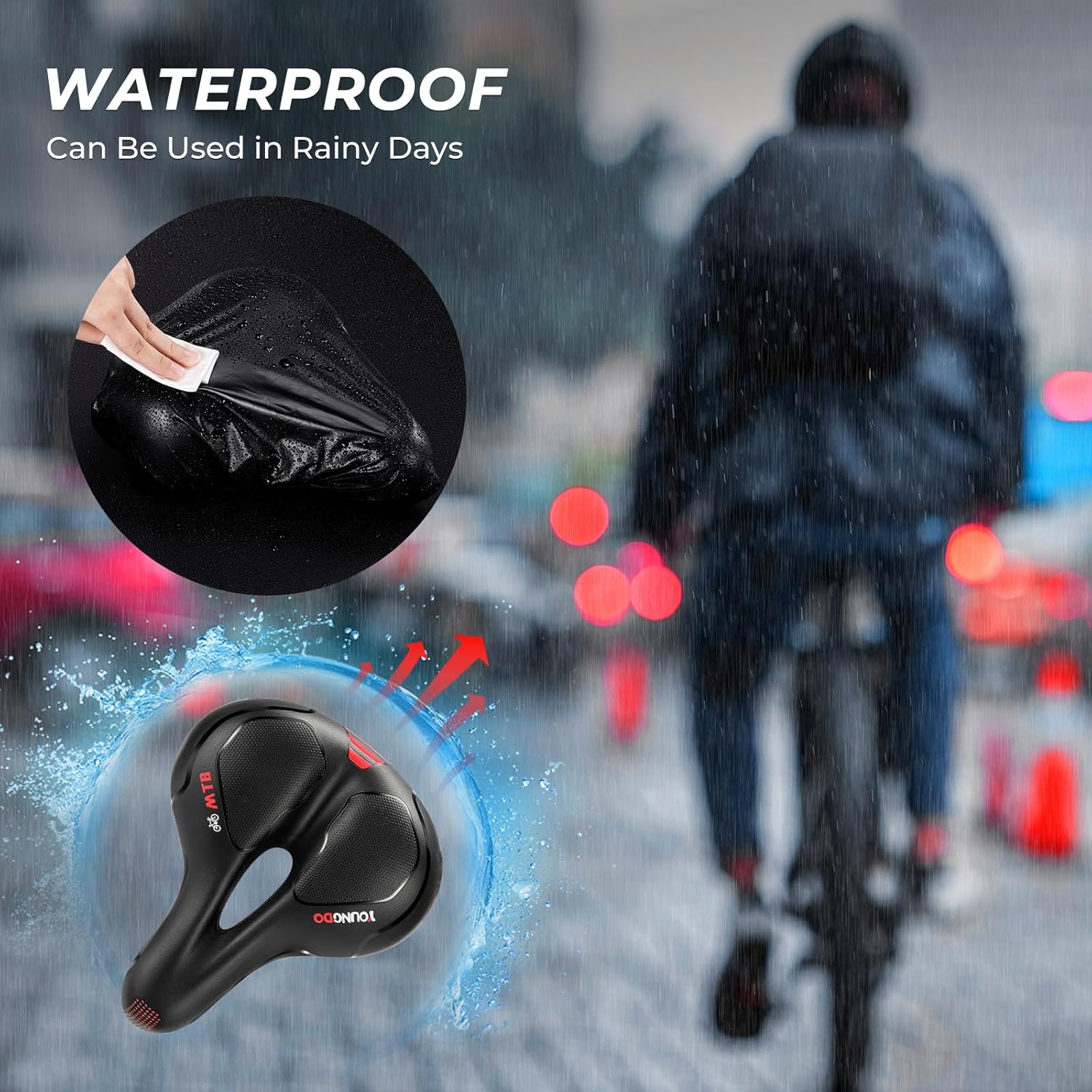 Thumbnail 3 de YOUNGDO Bicycle Saddle Gel comfort ergonomic seat